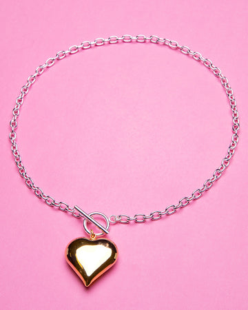 Juicy Heart Toggle Clasp Necklace