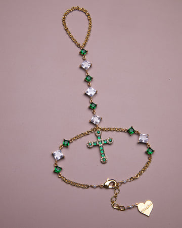 Green Goddess Hand Chain
