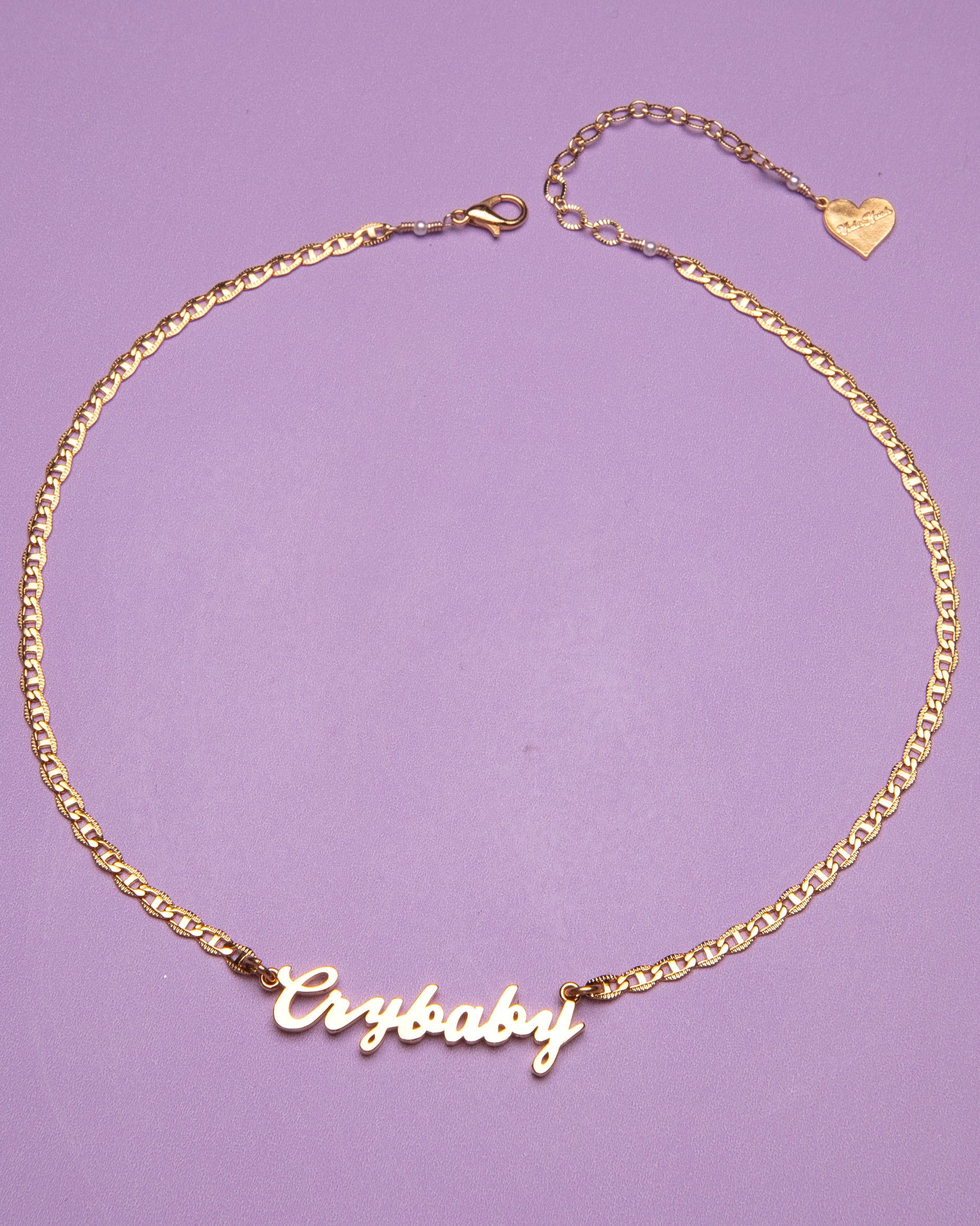 Crybaby nameplate deals necklace