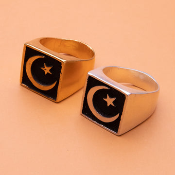 Star and Moon Ring