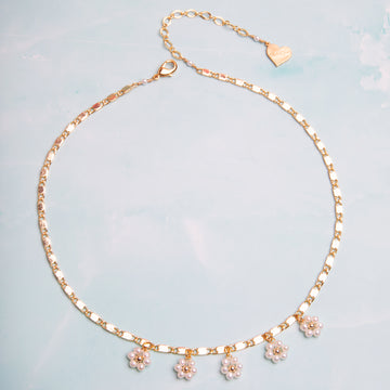Pearl Daisy Chain Necklace