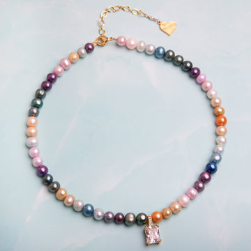 Multicolor Pearl Hustler Necklace