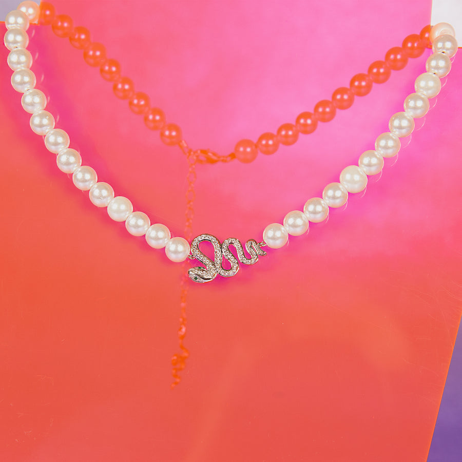 Pearl Serpent Necklace