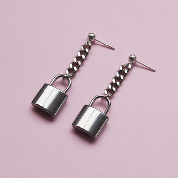 lock earrings
