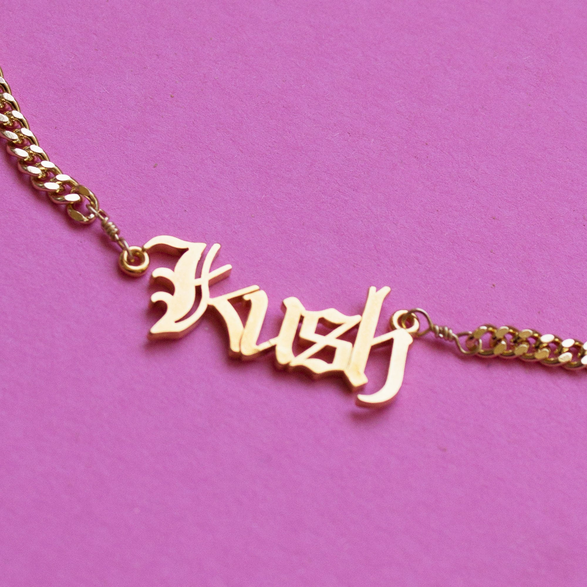 Gold Plated Khushi Name Locket Chain Buy Personalised Name