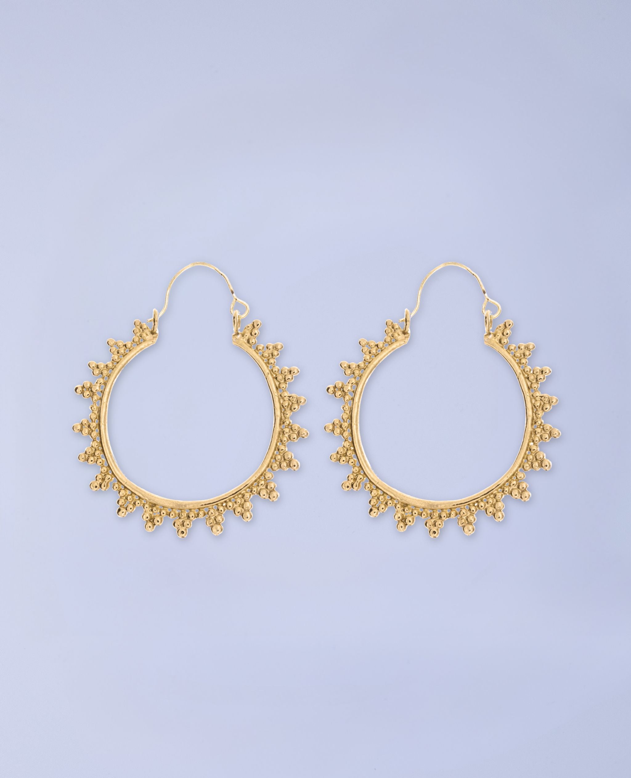 Sun Burst Hoop Earring