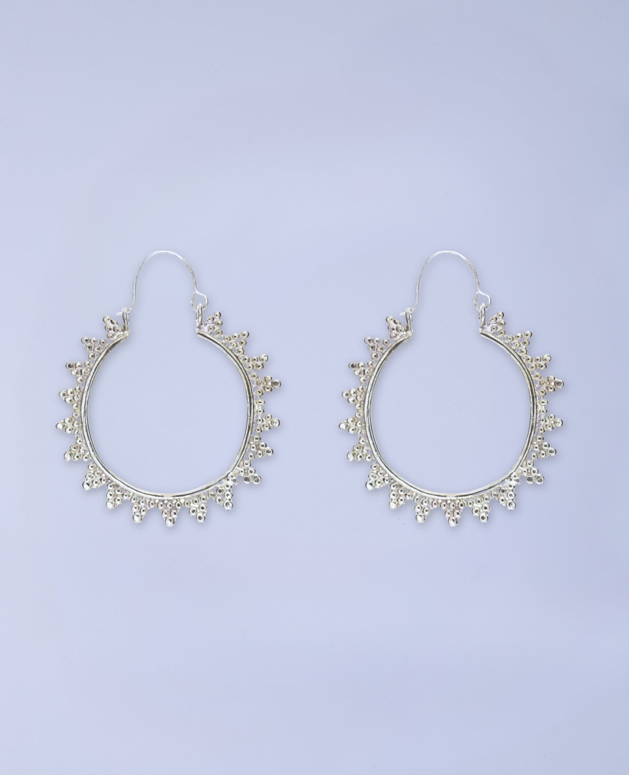 Sun Burst Hoop Earring