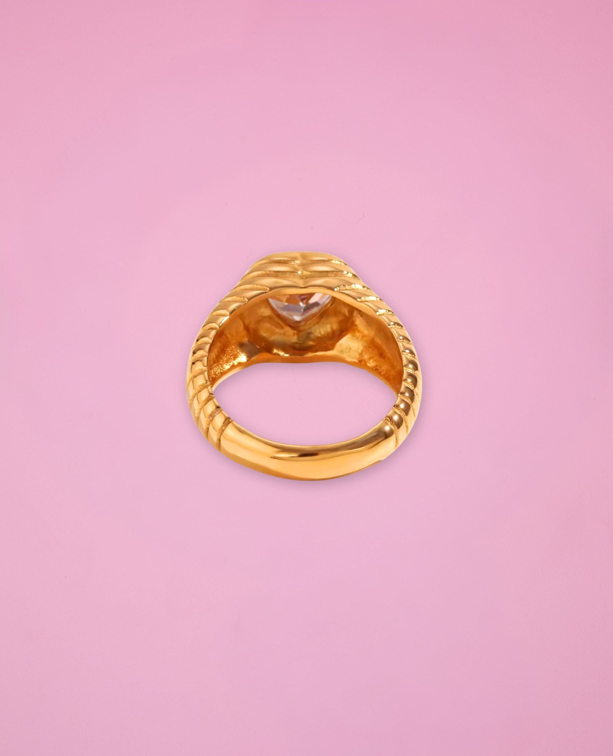 Crystal Heart Ring