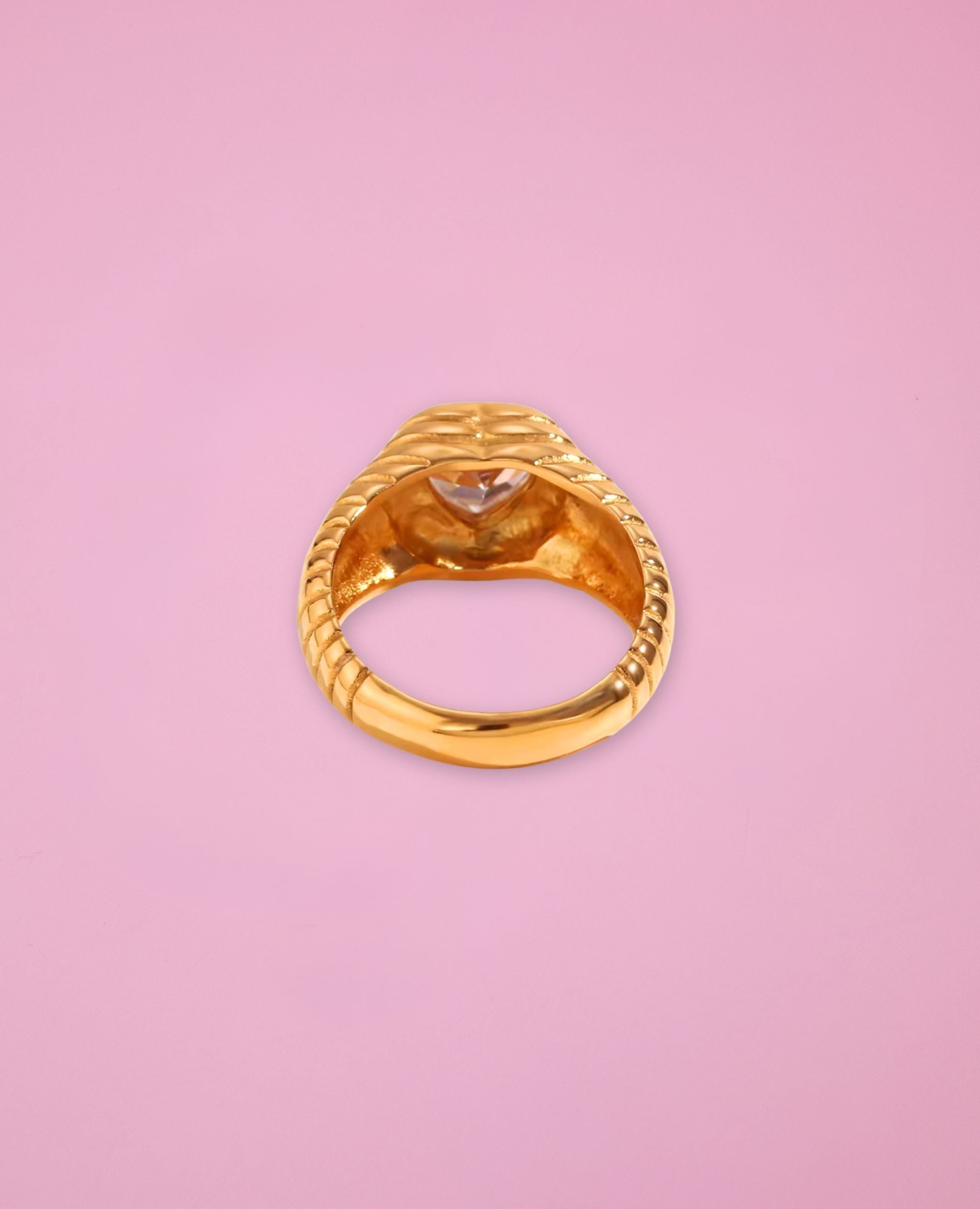Crystal Heart Ring