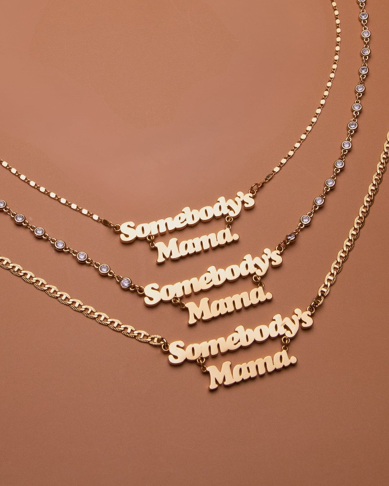 Sombody's Mama Nameplate Necklace