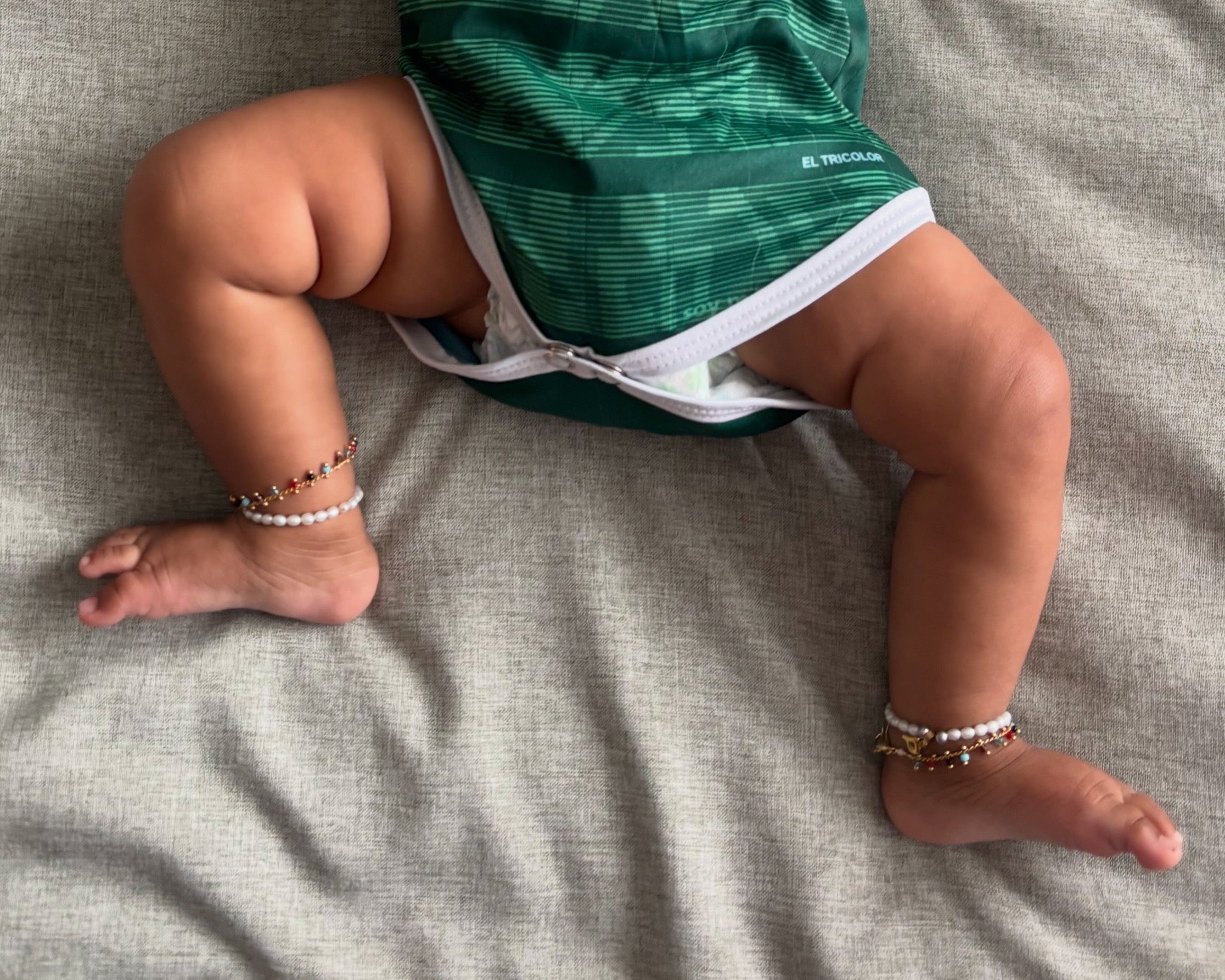 Rainbow Cluster Baby Anklet