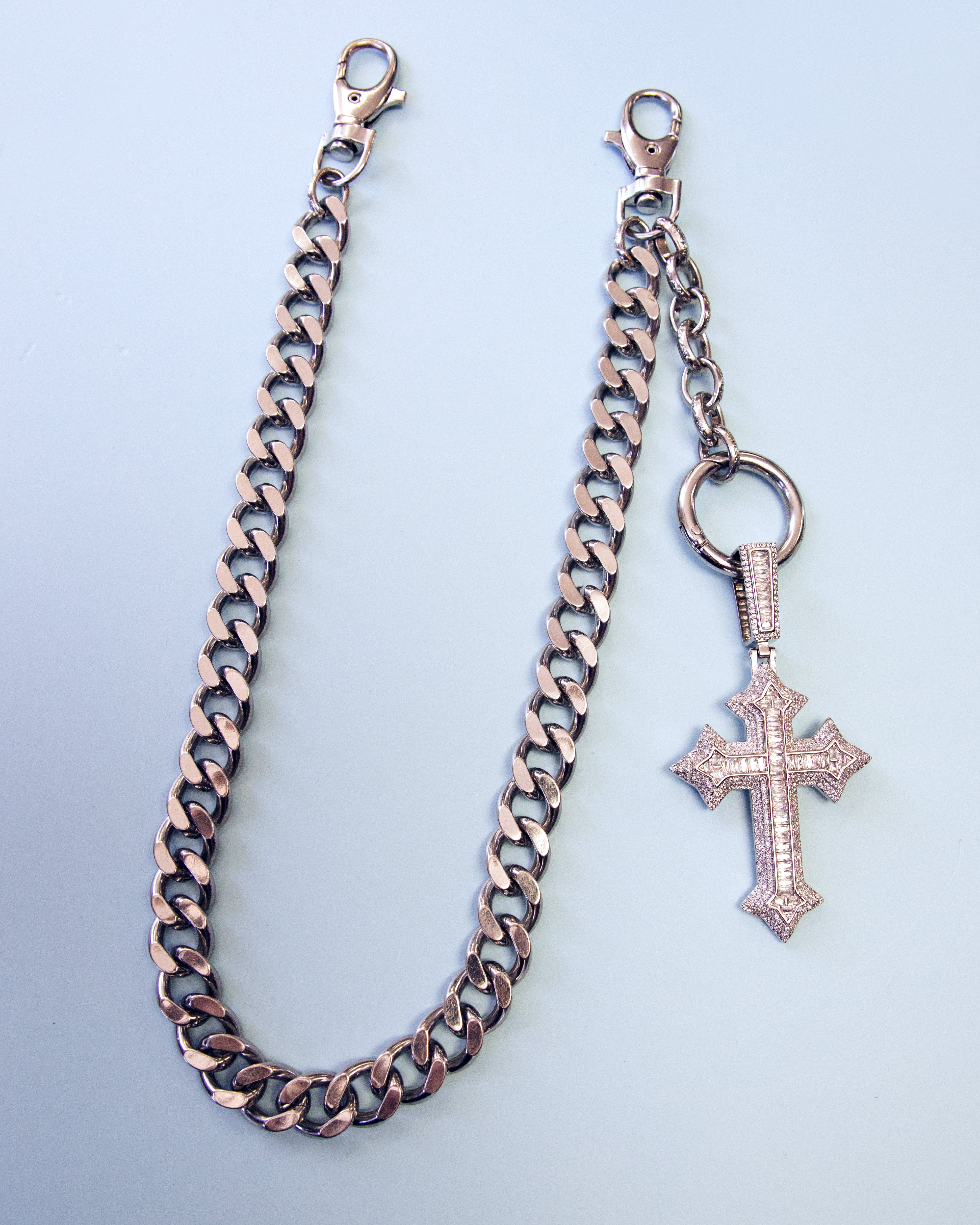 Ice Cold Cross Pocket Chain