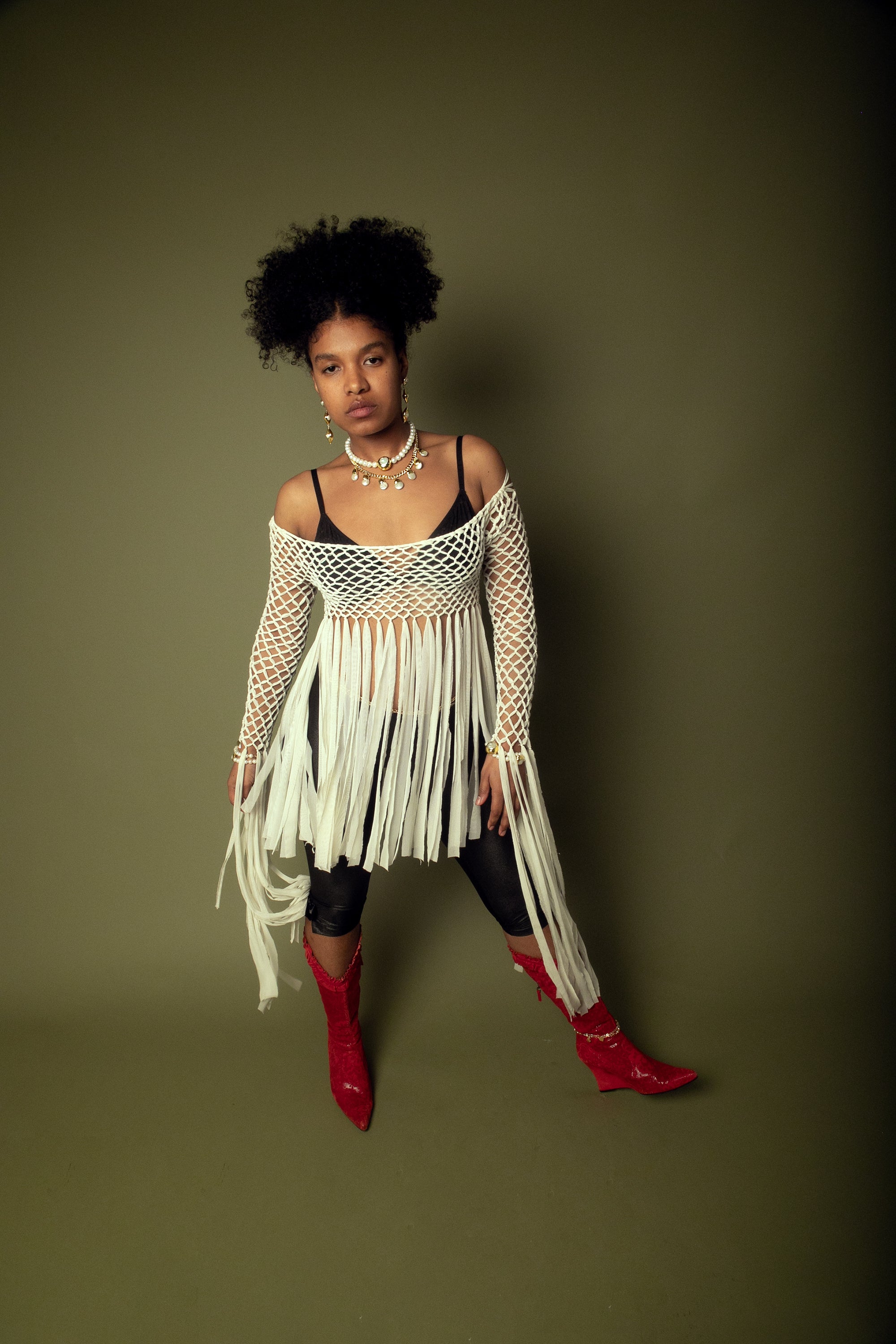 Pearl Button Necklace