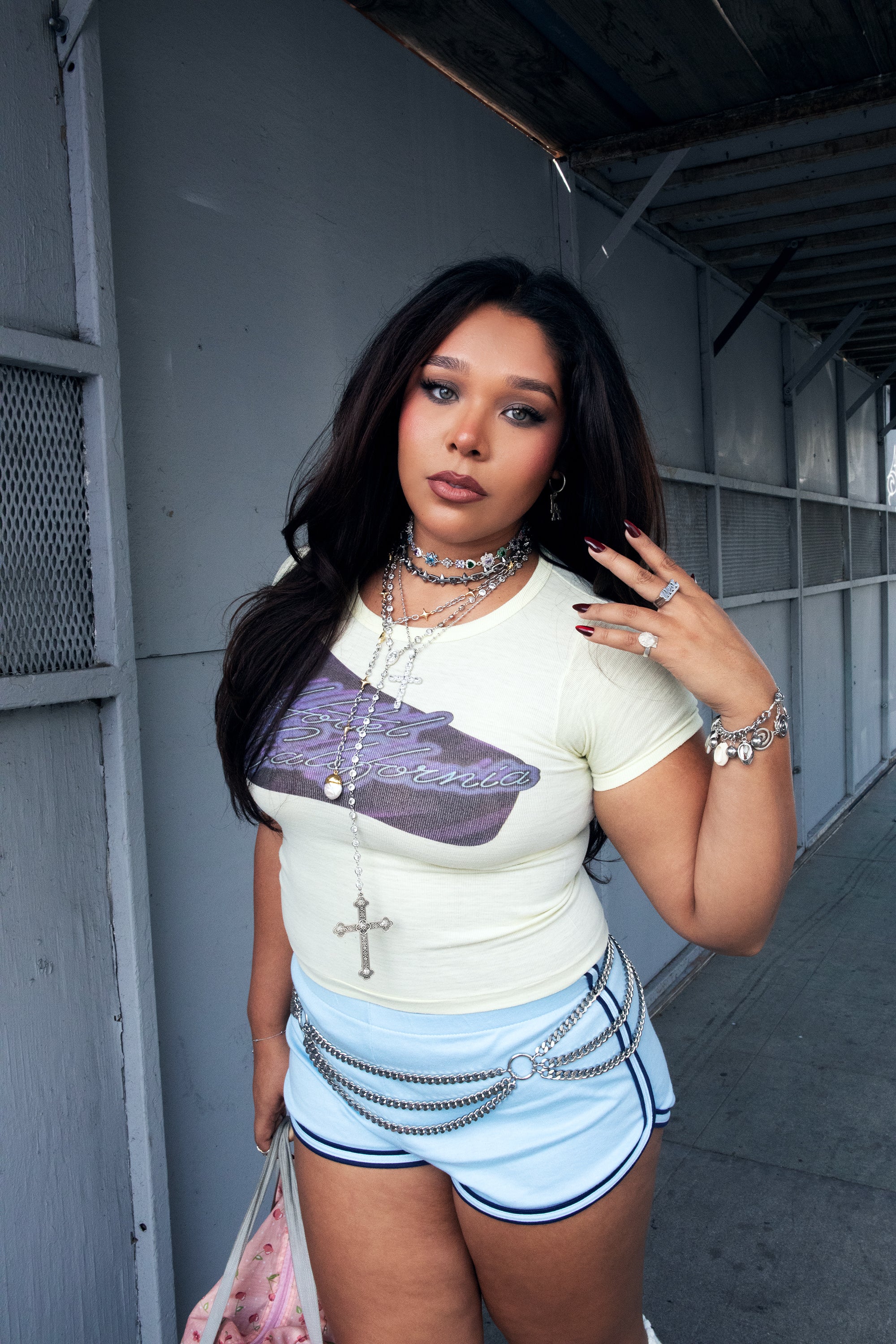 Mini Pearl Star Power Y Necklace