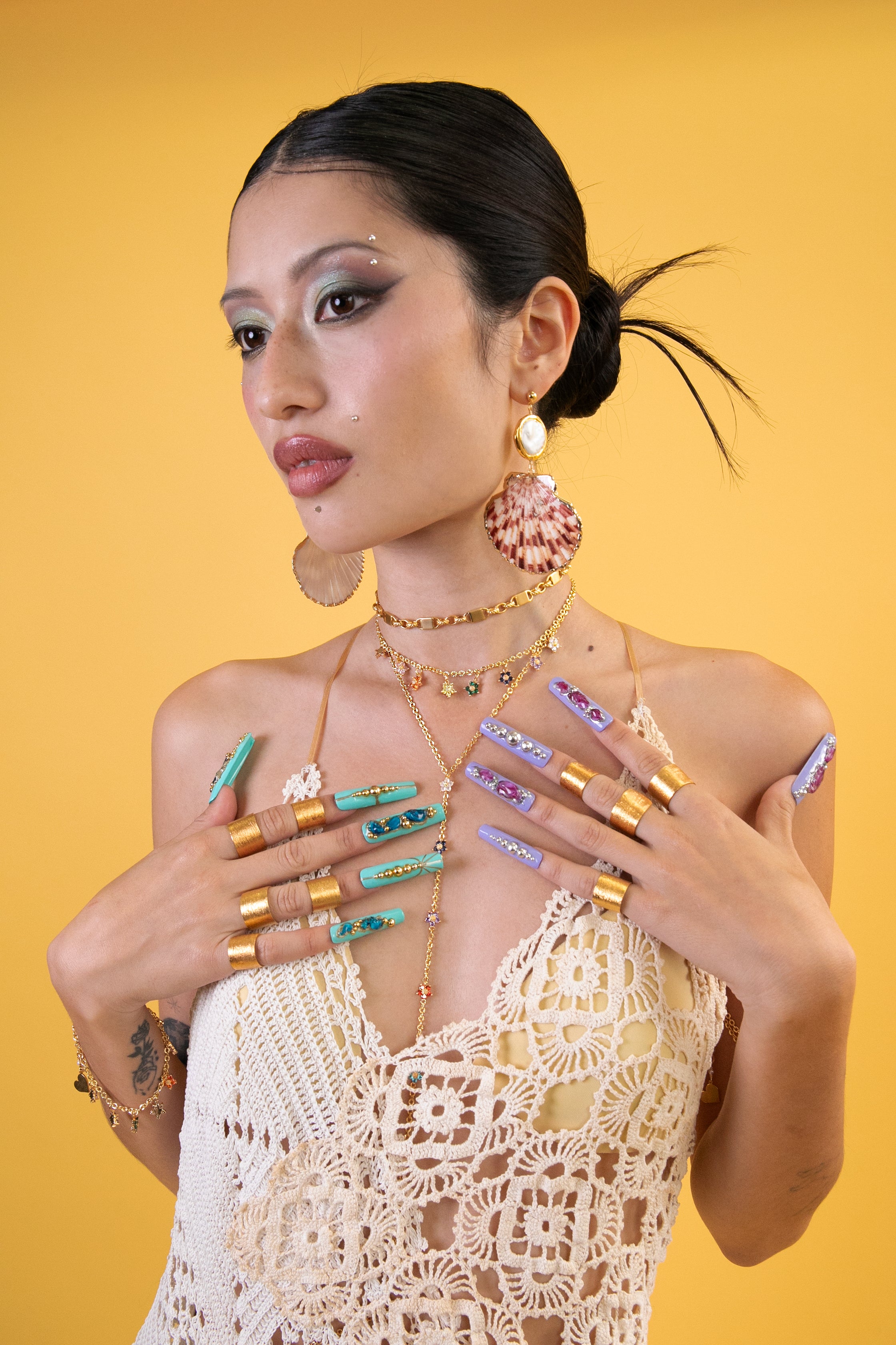 Twinkle Flower Charm Necklace