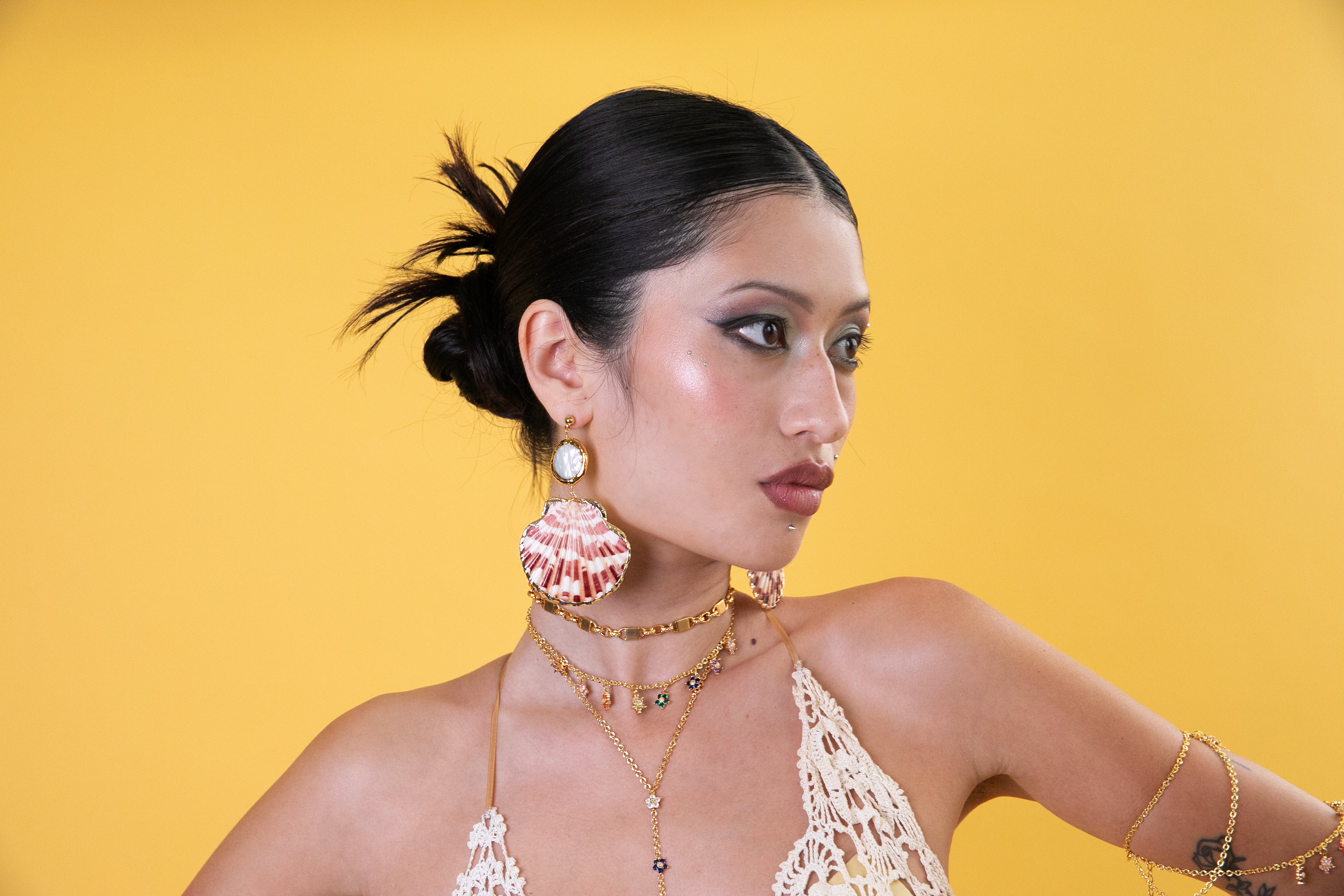 Twinkle Flower Charm Necklace