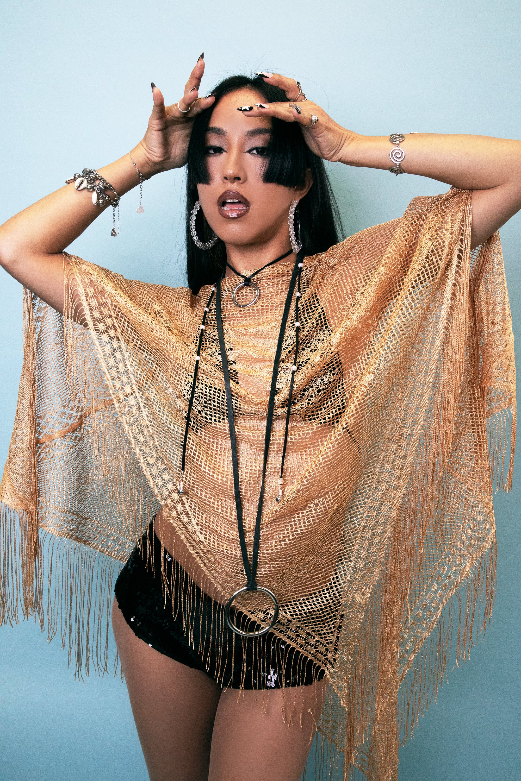 Pearl O Ring Wrap Choker