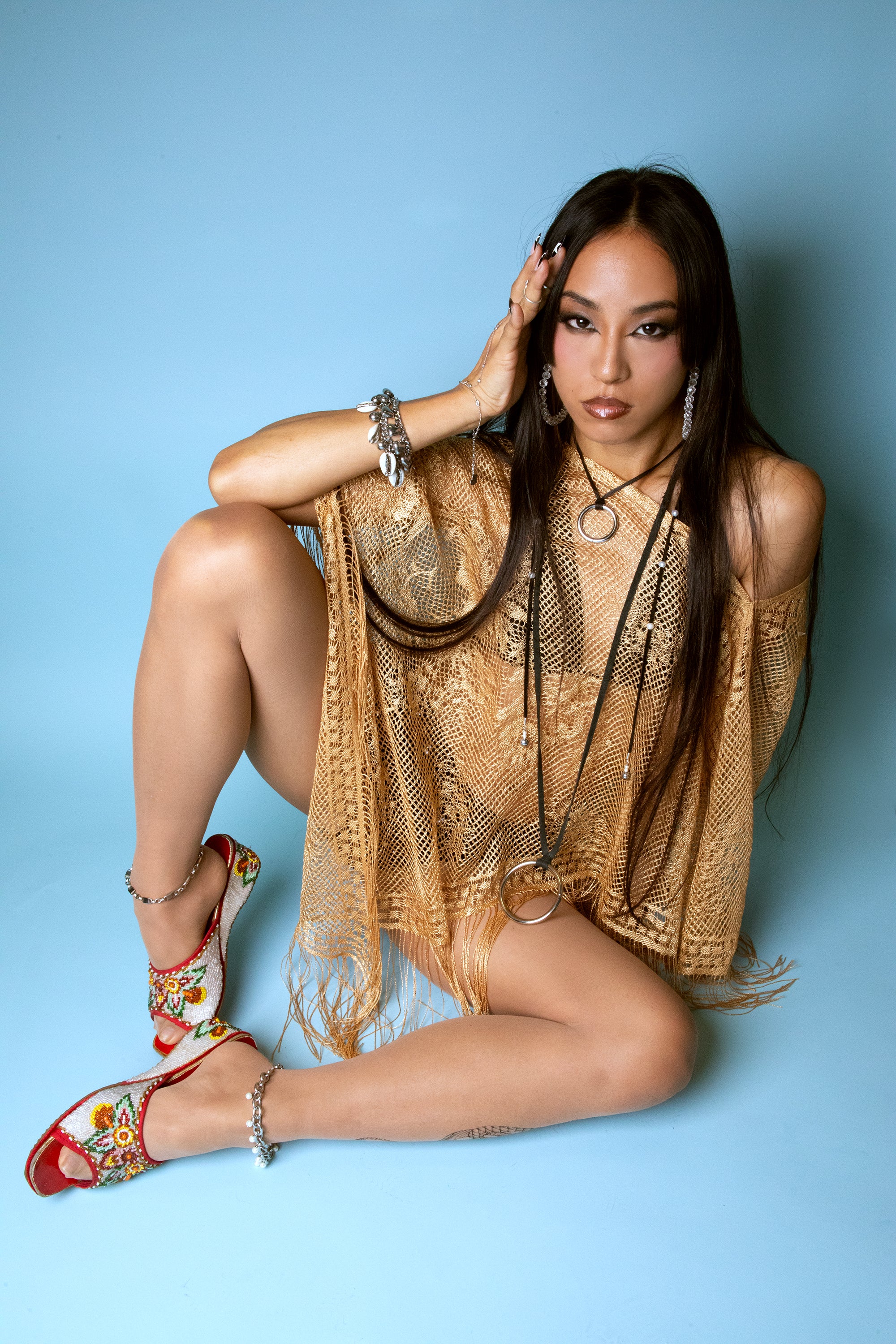 Pearl O Ring Wrap Choker