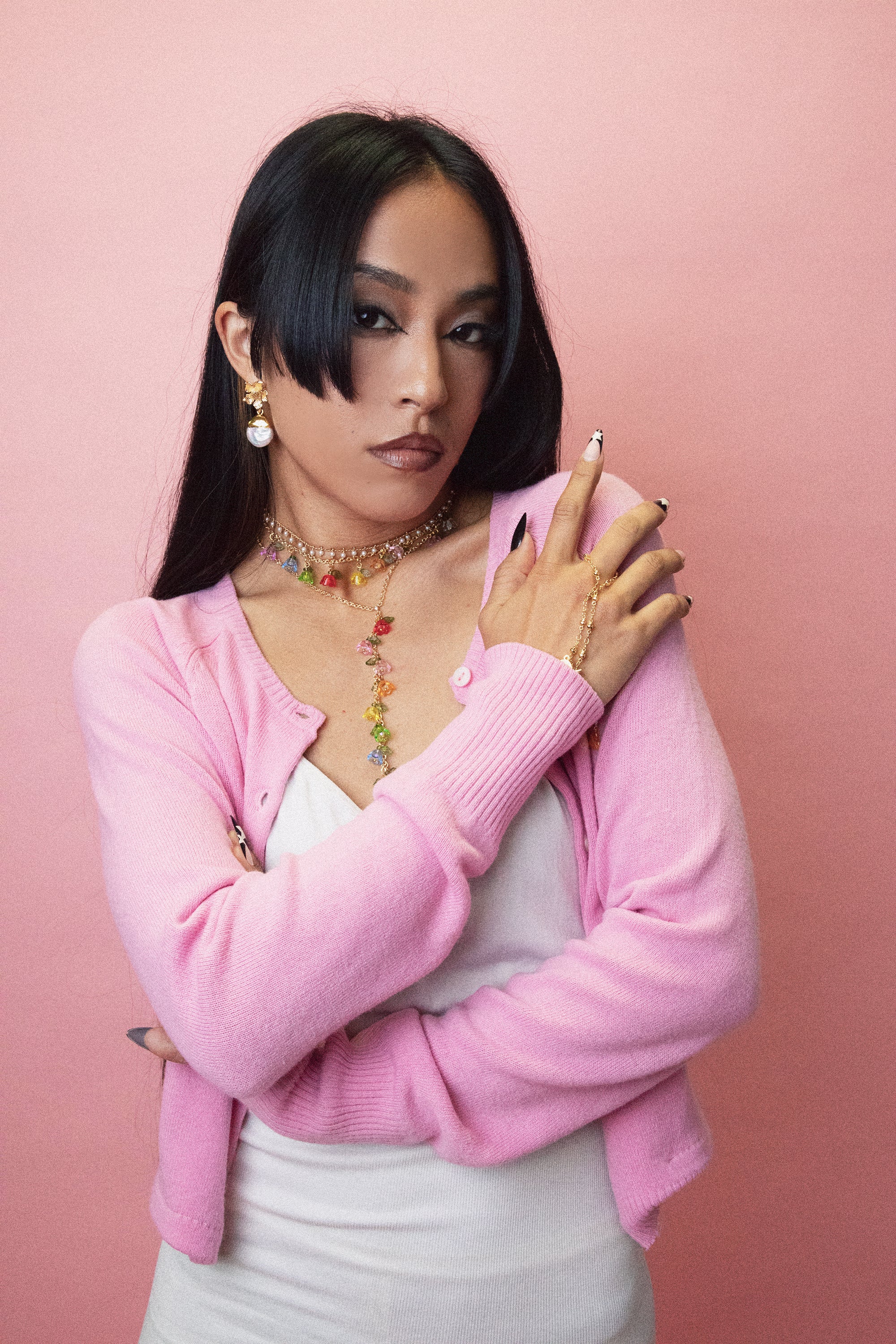 Pearl Flower Earrings