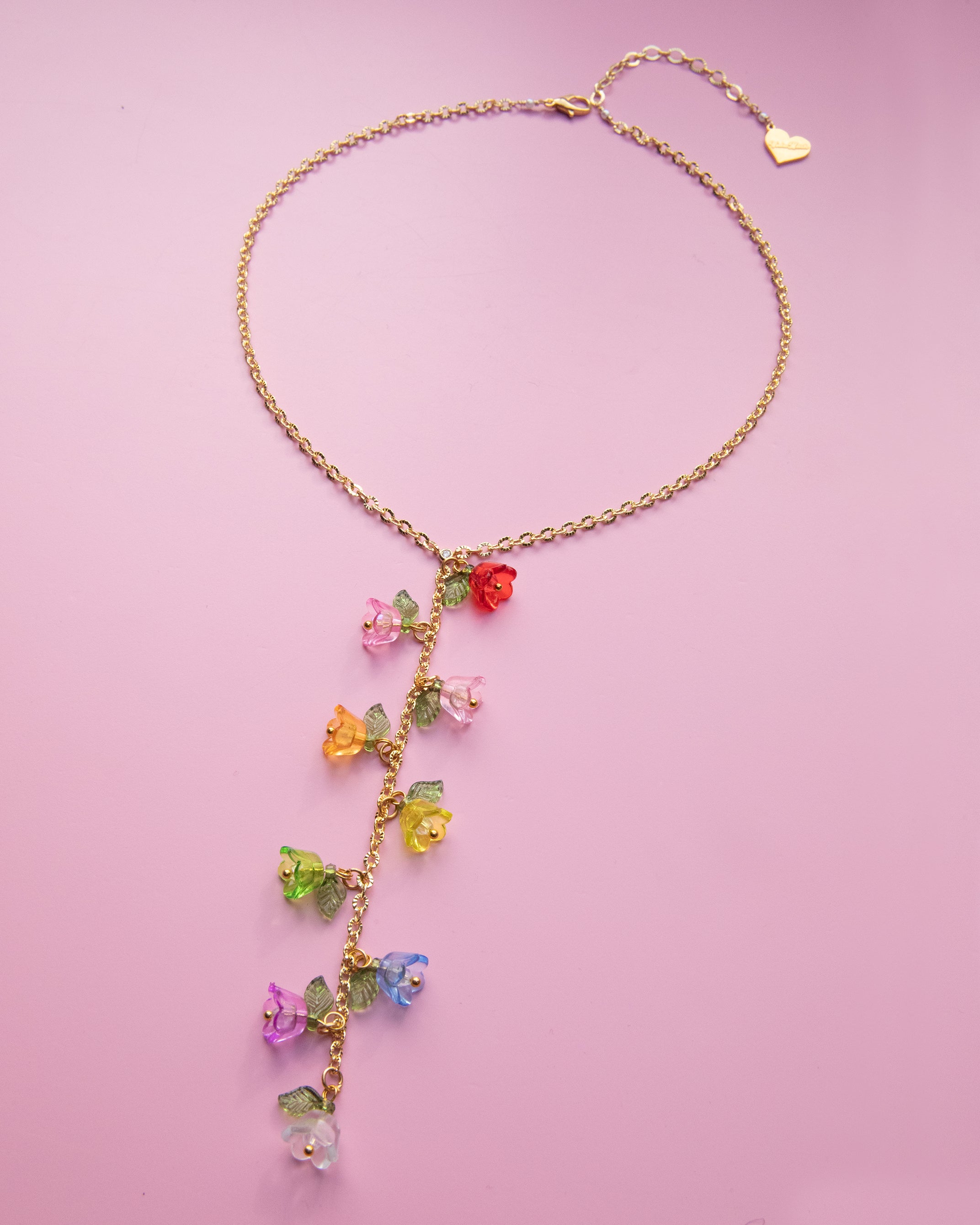 Teacup Rose Y Necklace