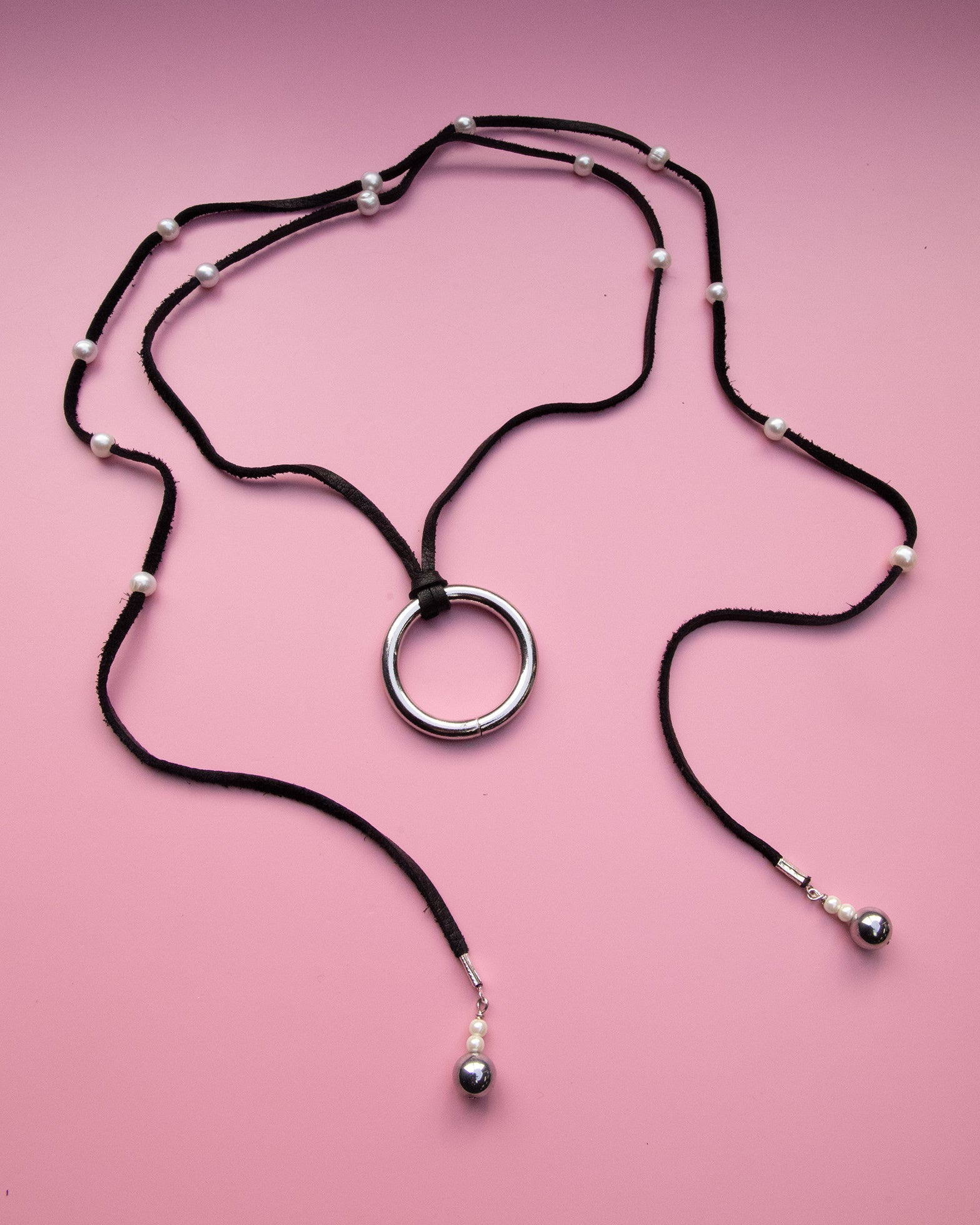 Pearl O Ring Wrap Choker