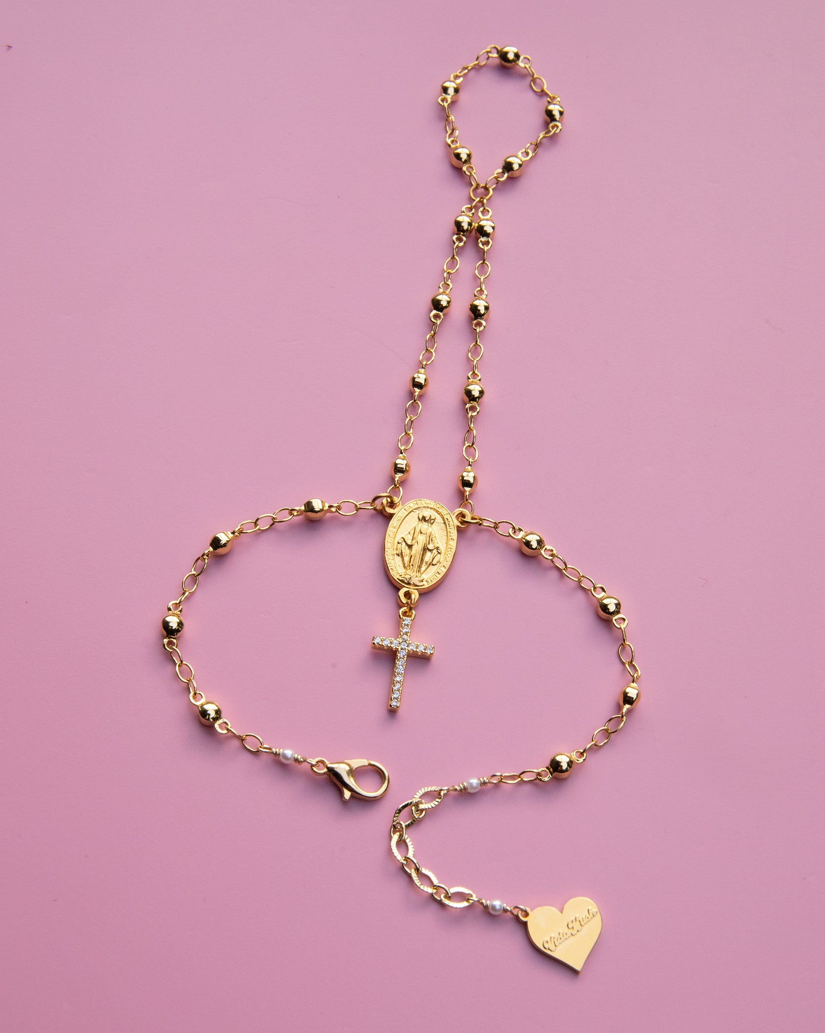 Rosary Cross Hand Chain