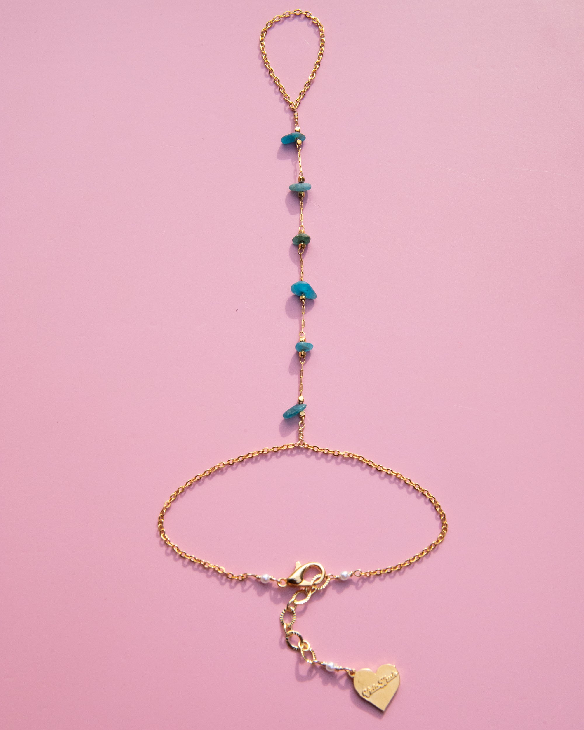 Turquoise Stone Hand Chain