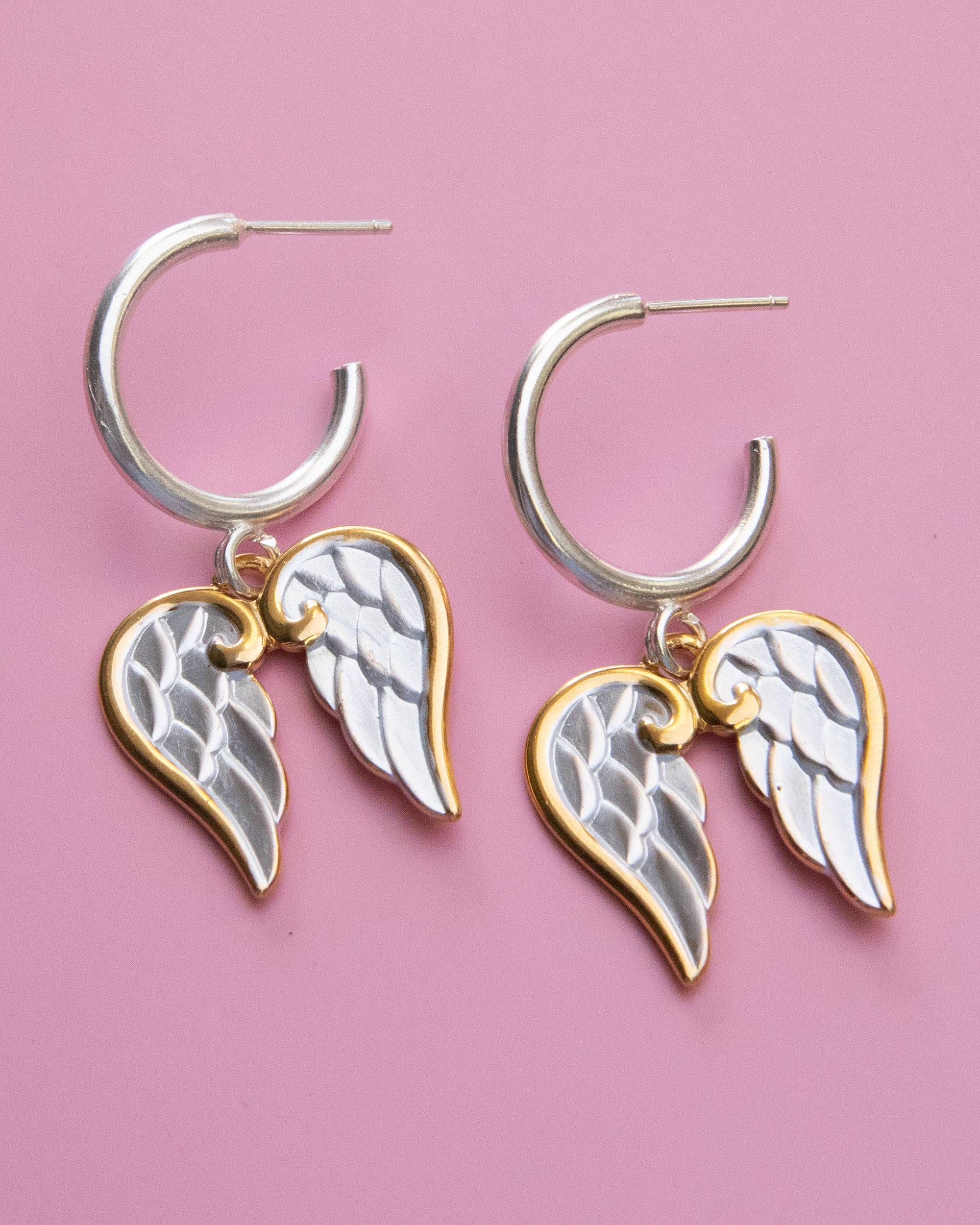 Duotone Wing Earrings