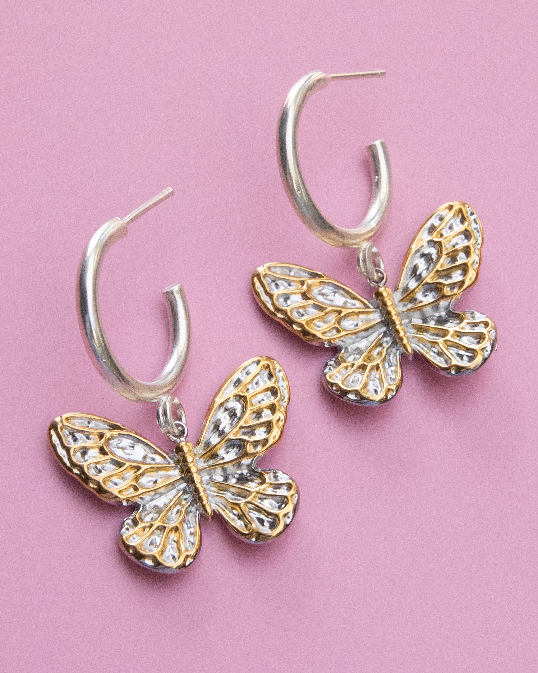 Duotone Butterfly Earrings