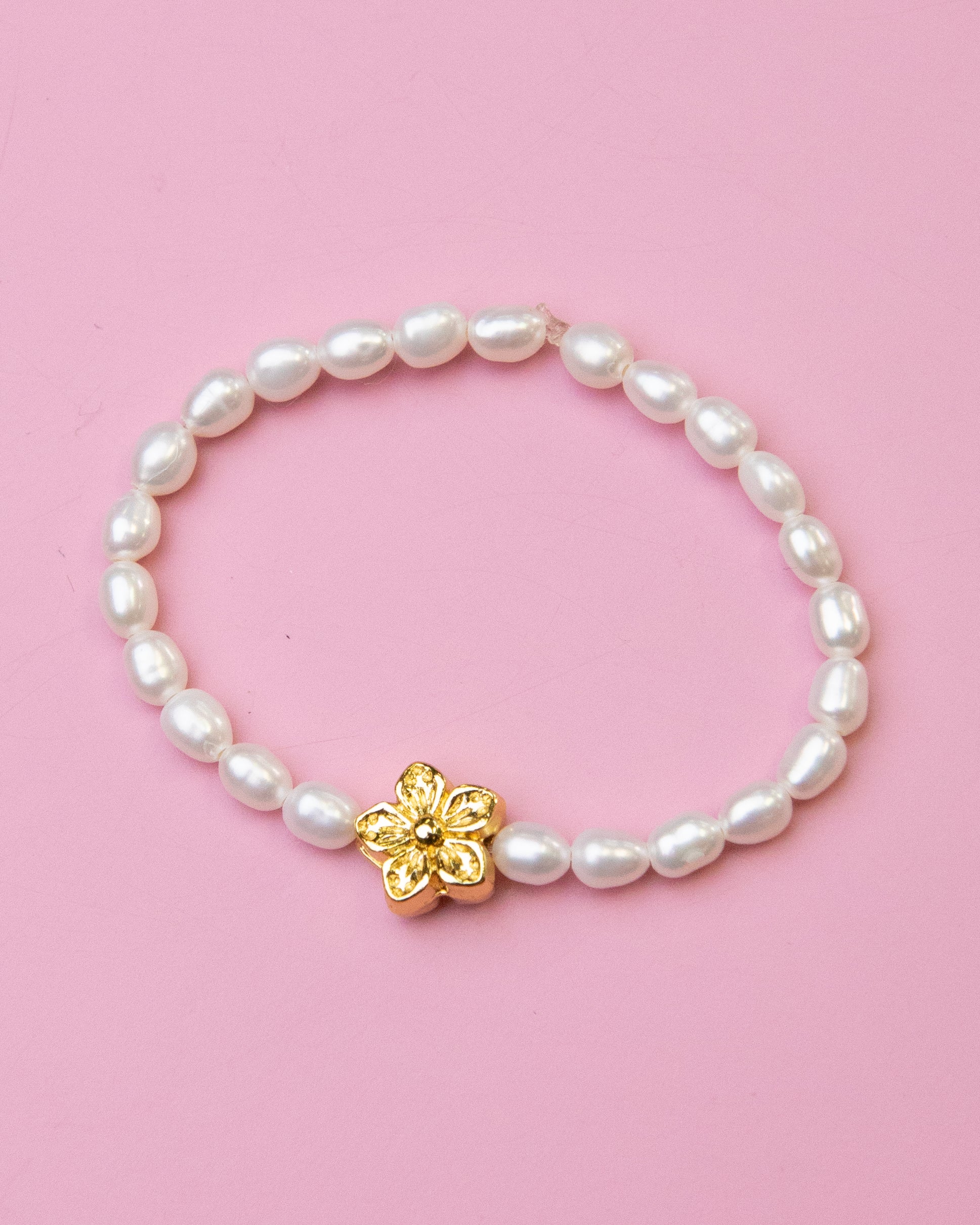 Pearl Hibiscus Baby Anklet