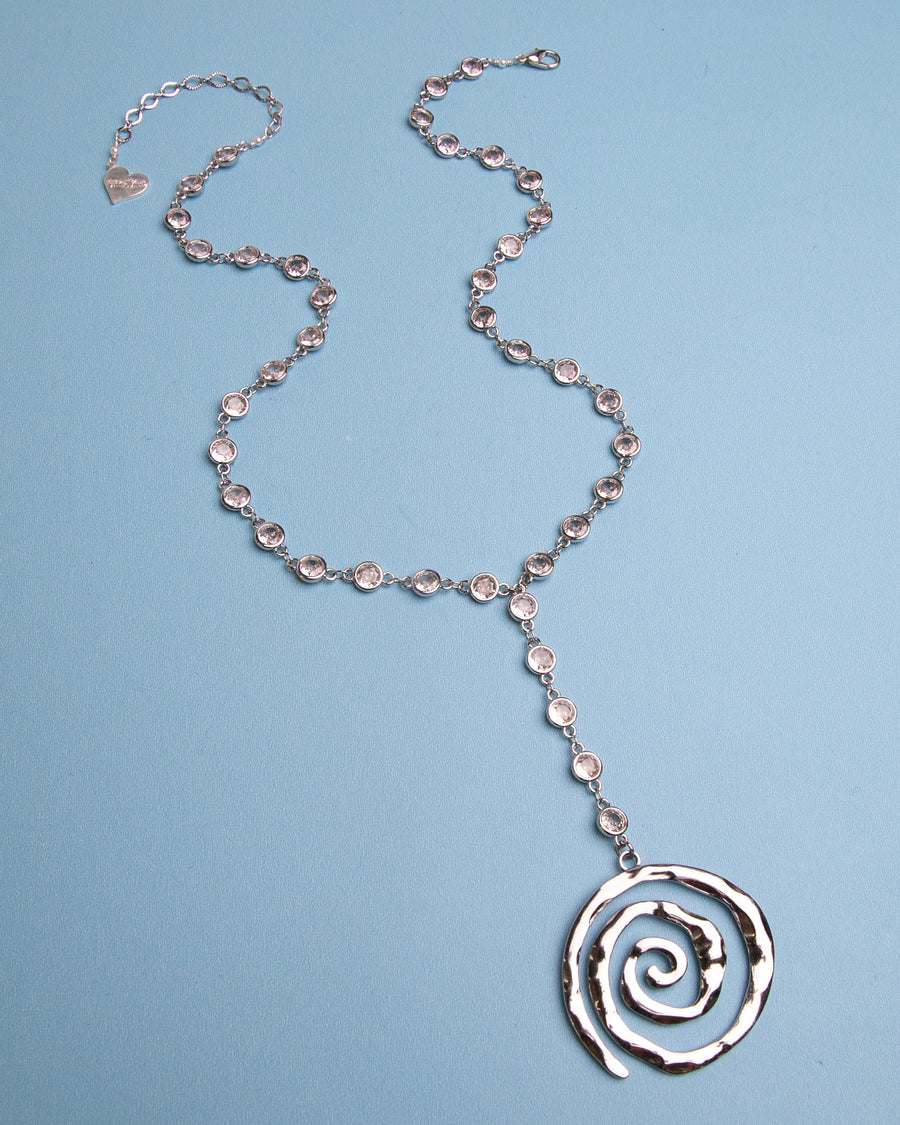 Swirl Y Necklace