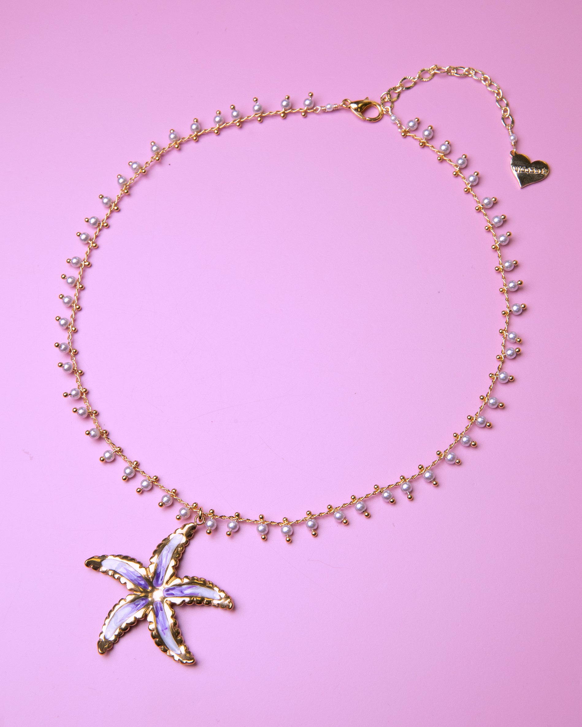 Orchid Sea Star Necklace