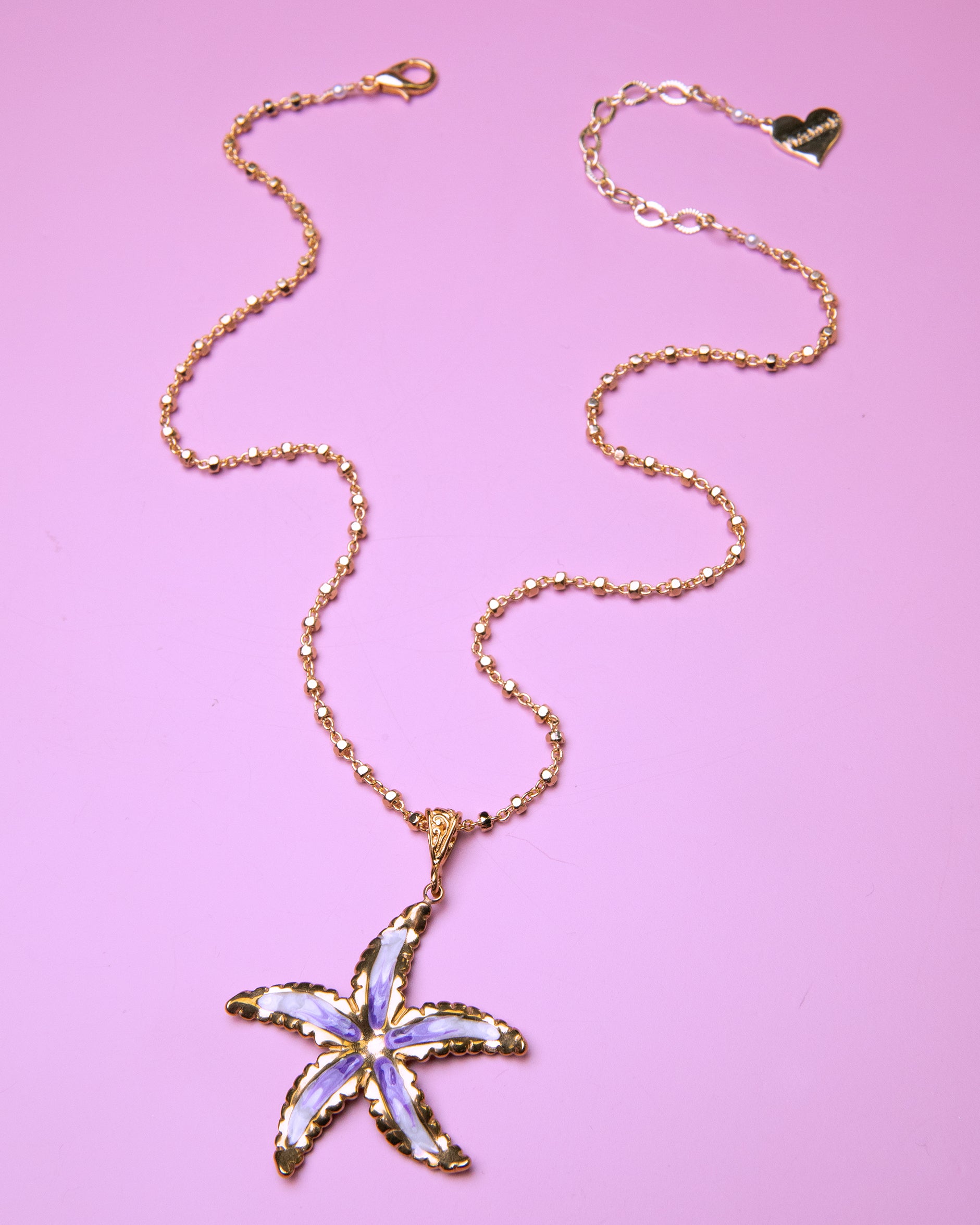 Orchid Sea Star Necklace