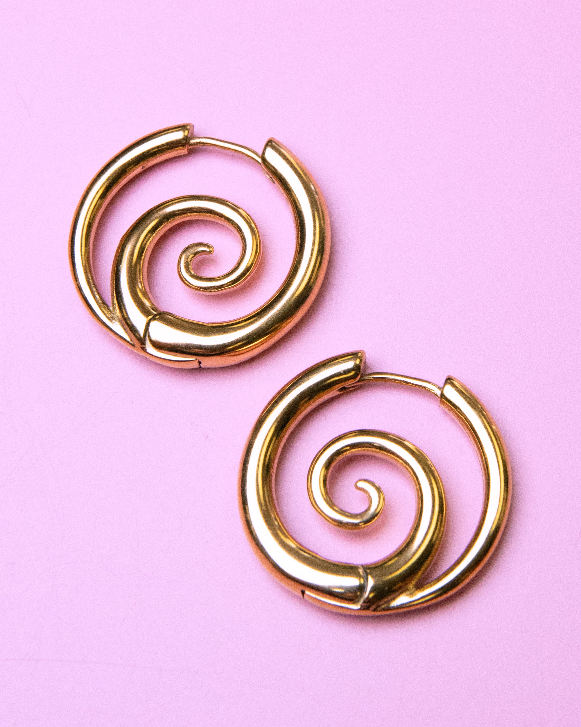 Liquid Swirl Hoop Earrings