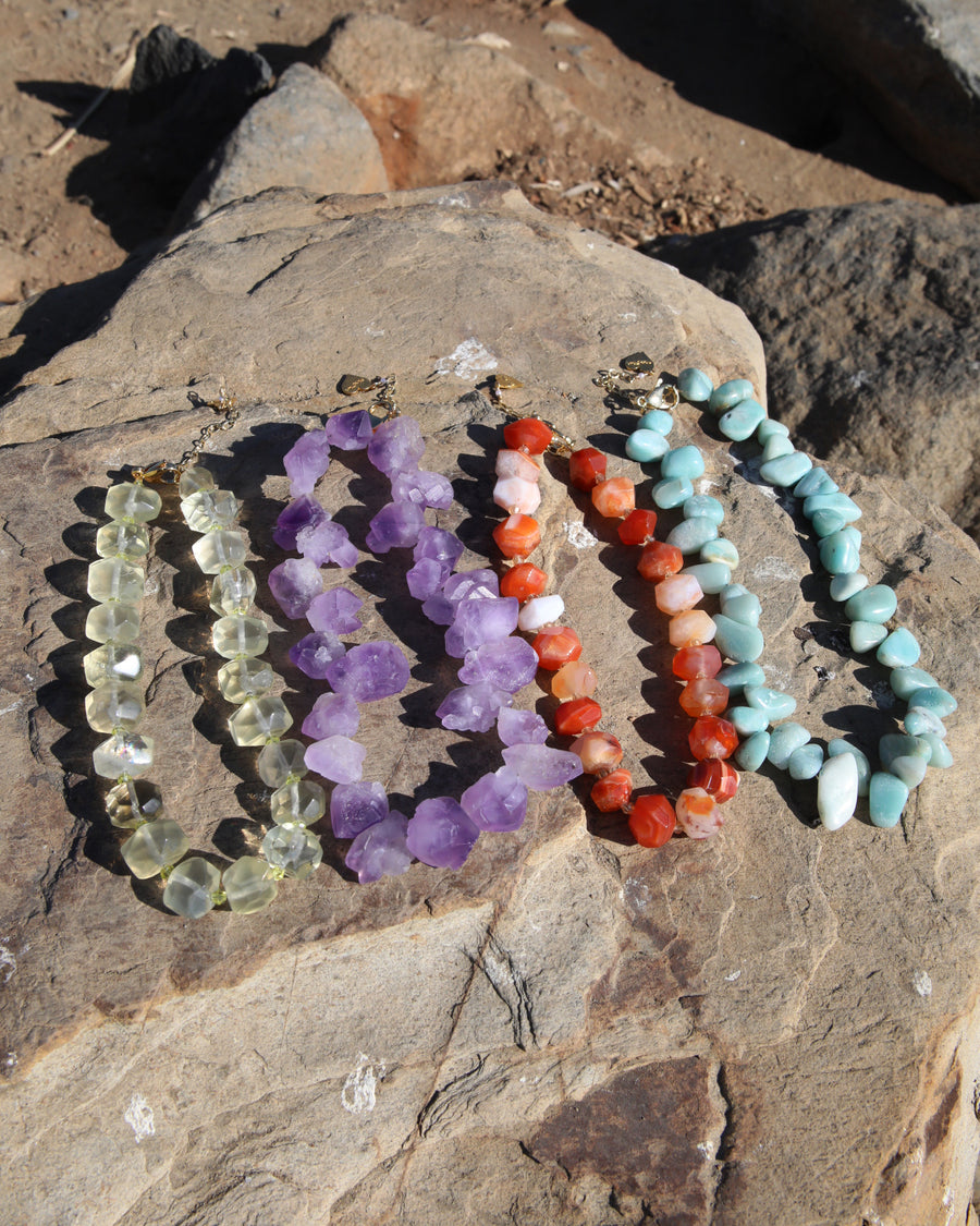 Amazonite Nugget Necklace