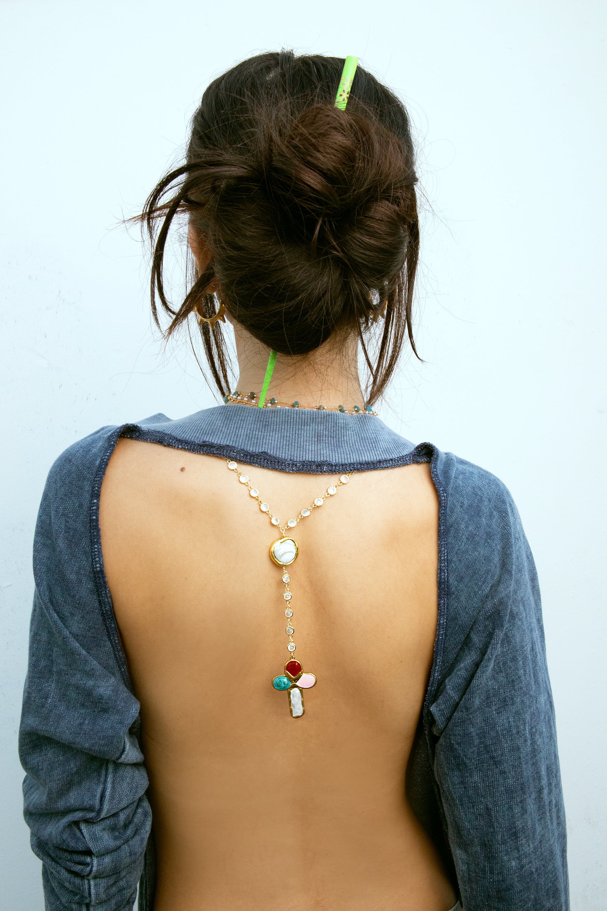Pearl Cross Rosary