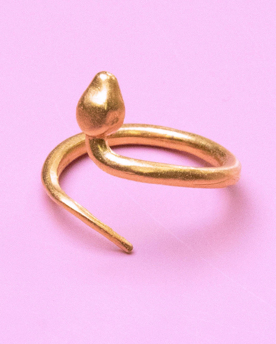 Thin Snake Knuckle Ring