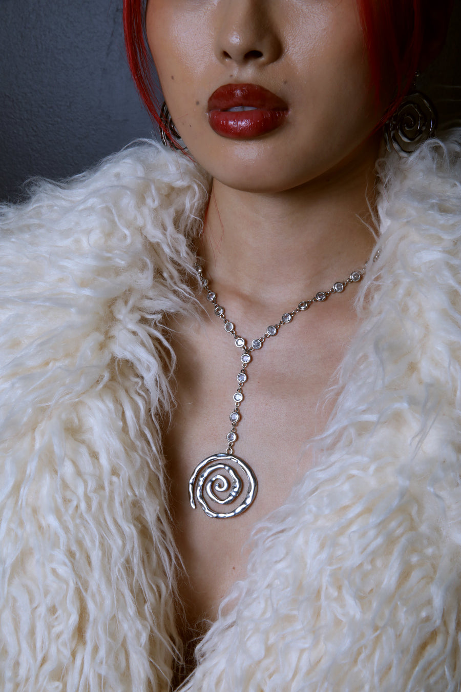 Swirl Y Necklace