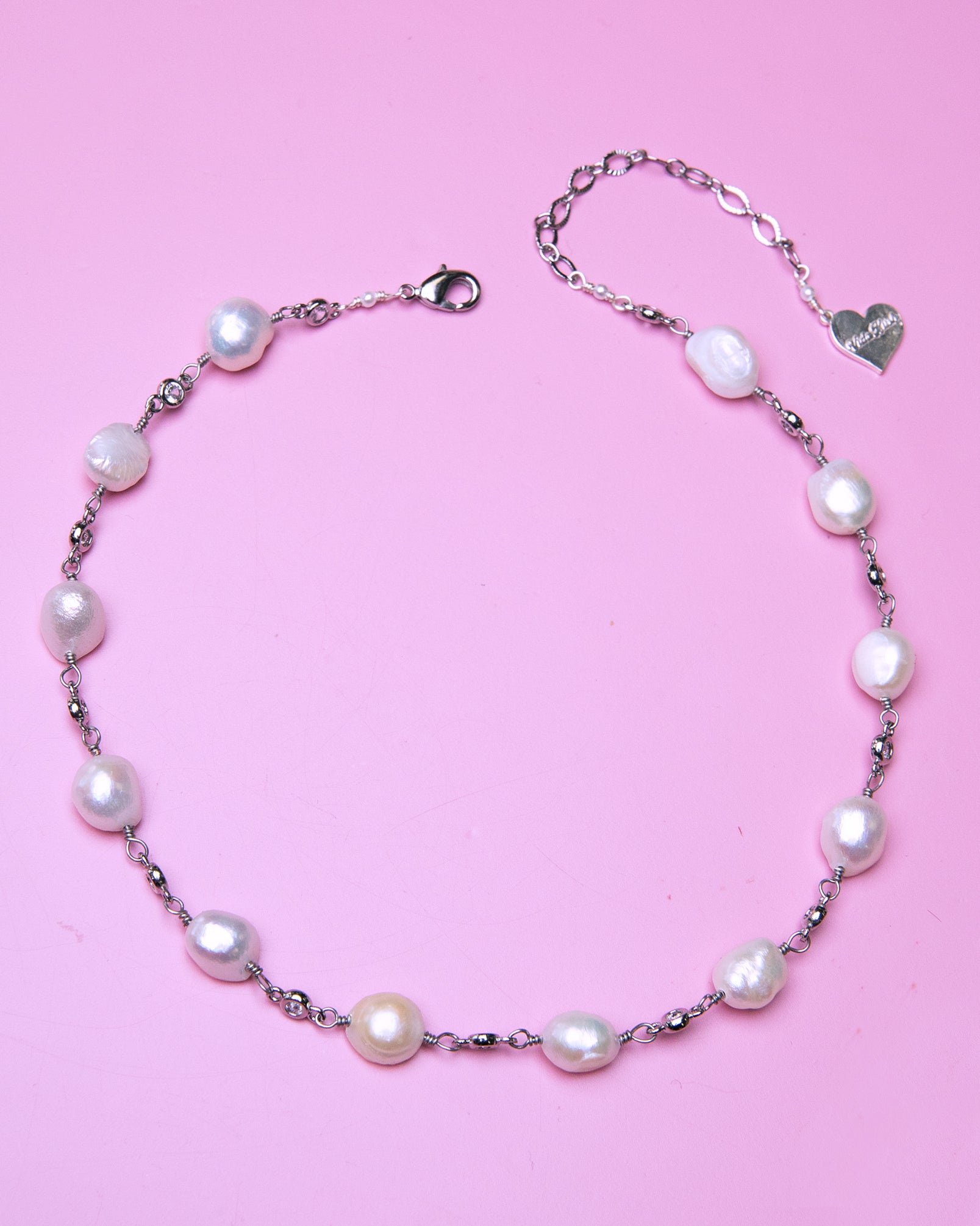 Cubic Pearl Choker