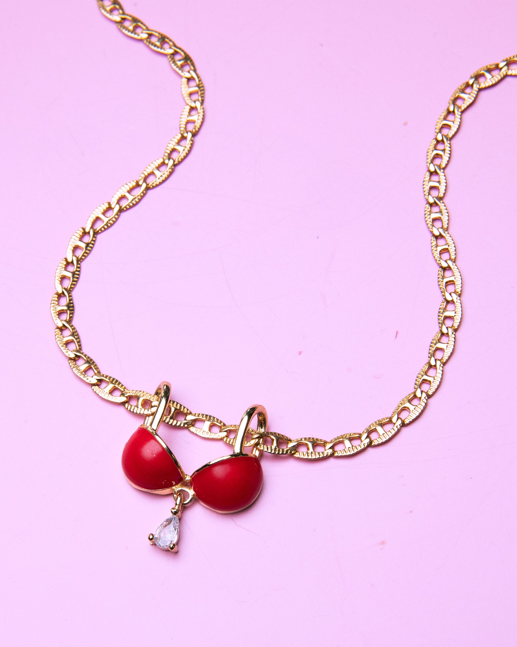 Cherry Bomb Bikini Necklace