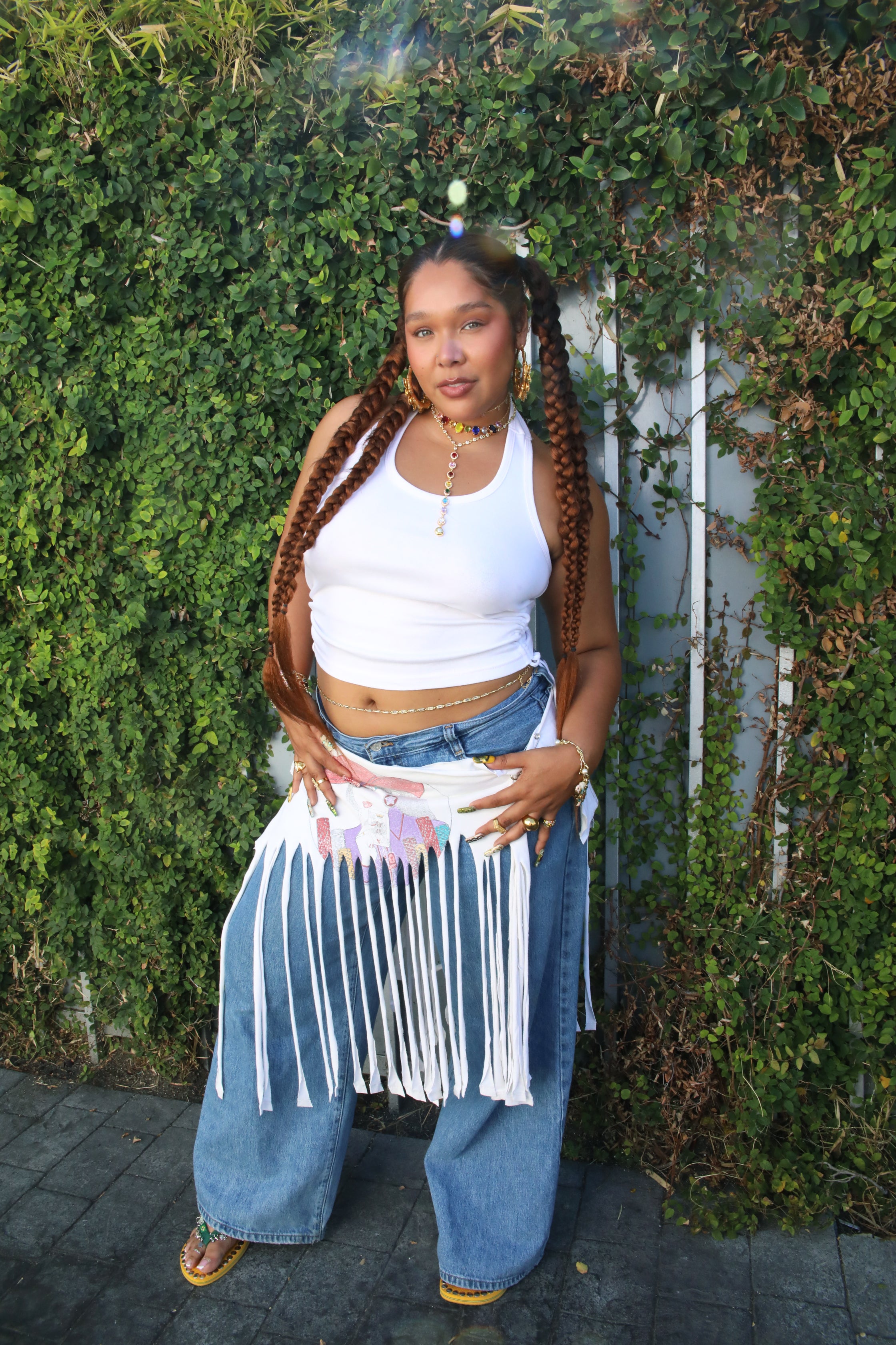Rectangle Prism Belly Chain