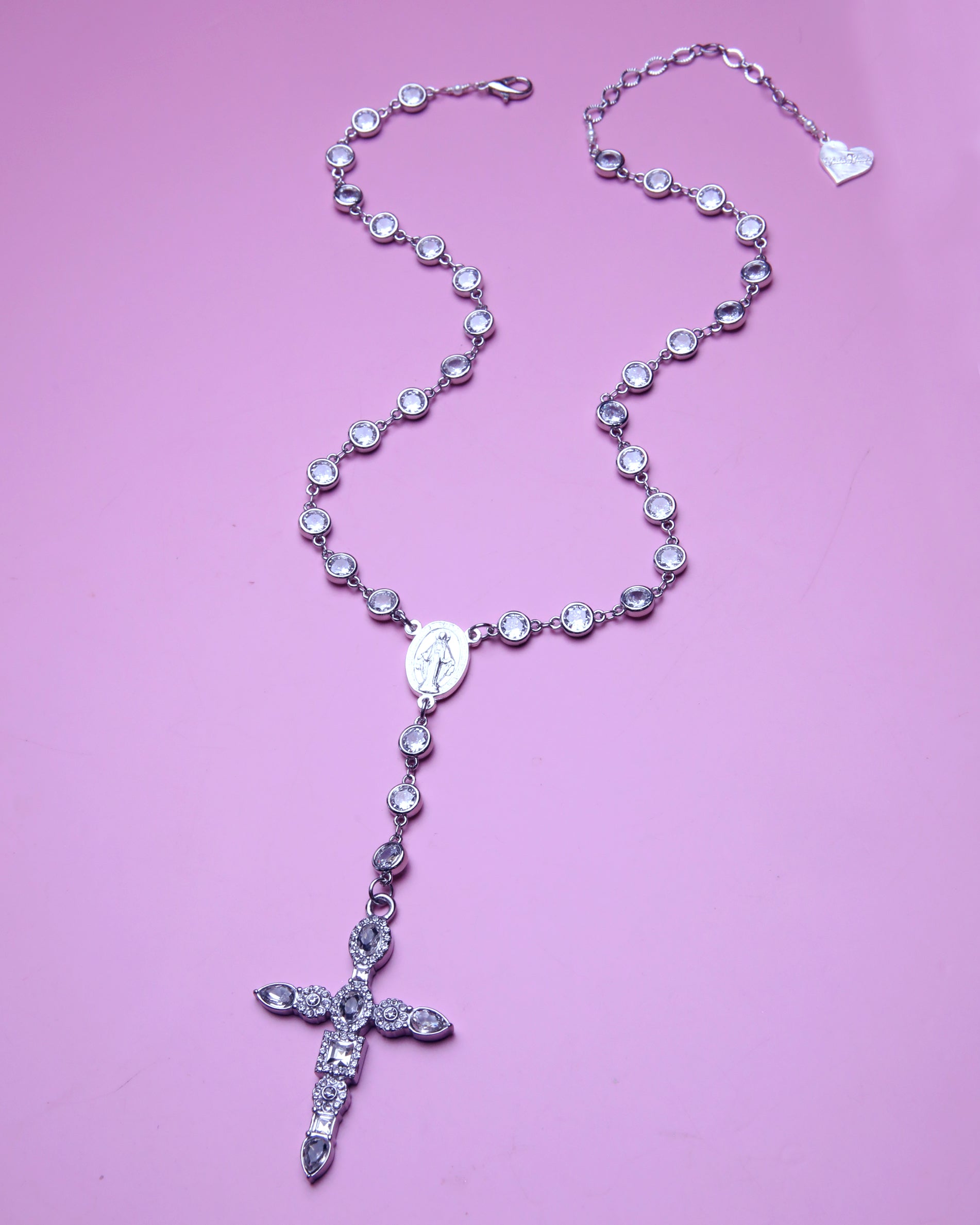 Take a Vow Cross Rosary Necklace