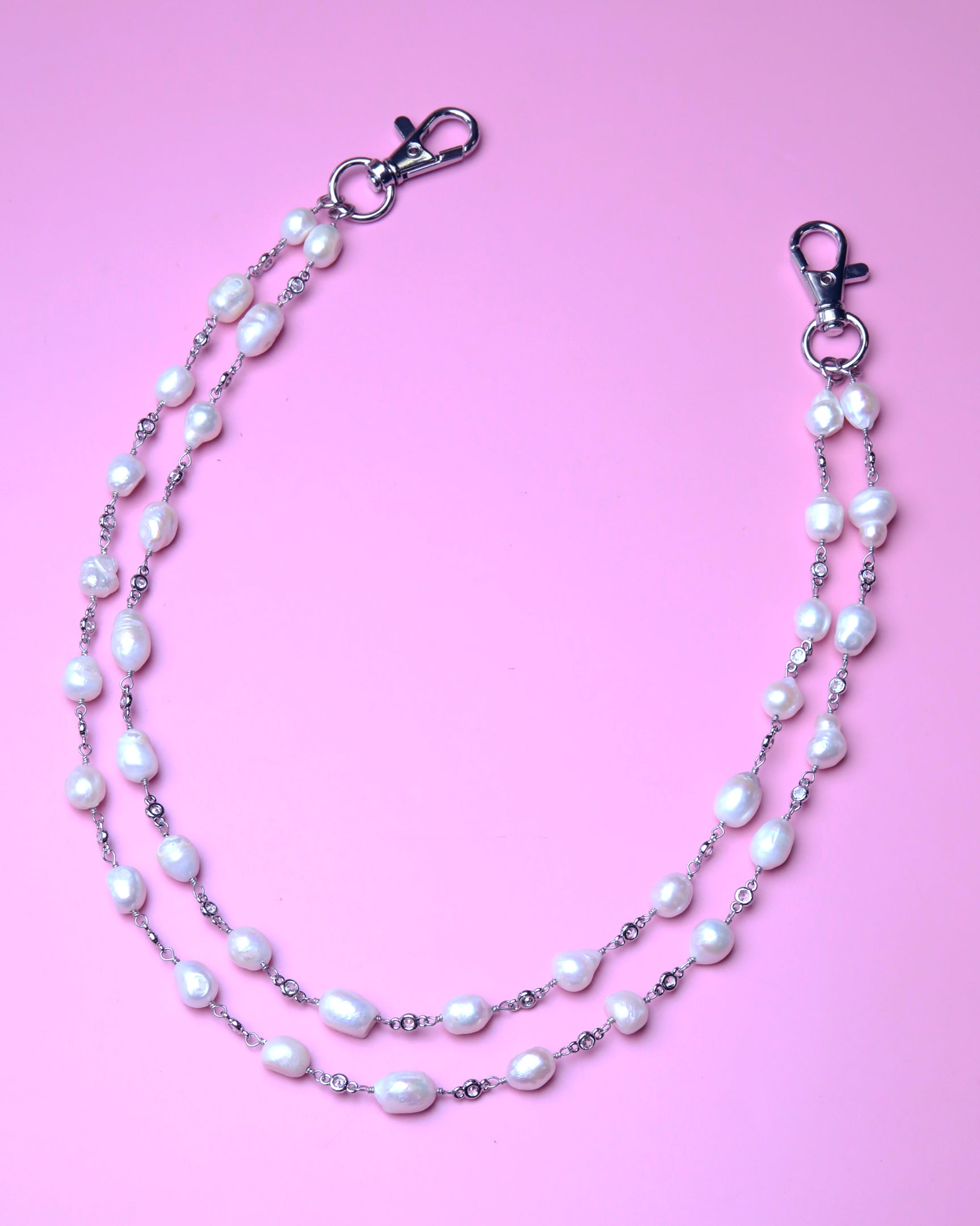 Double Pearl Pocket Chain