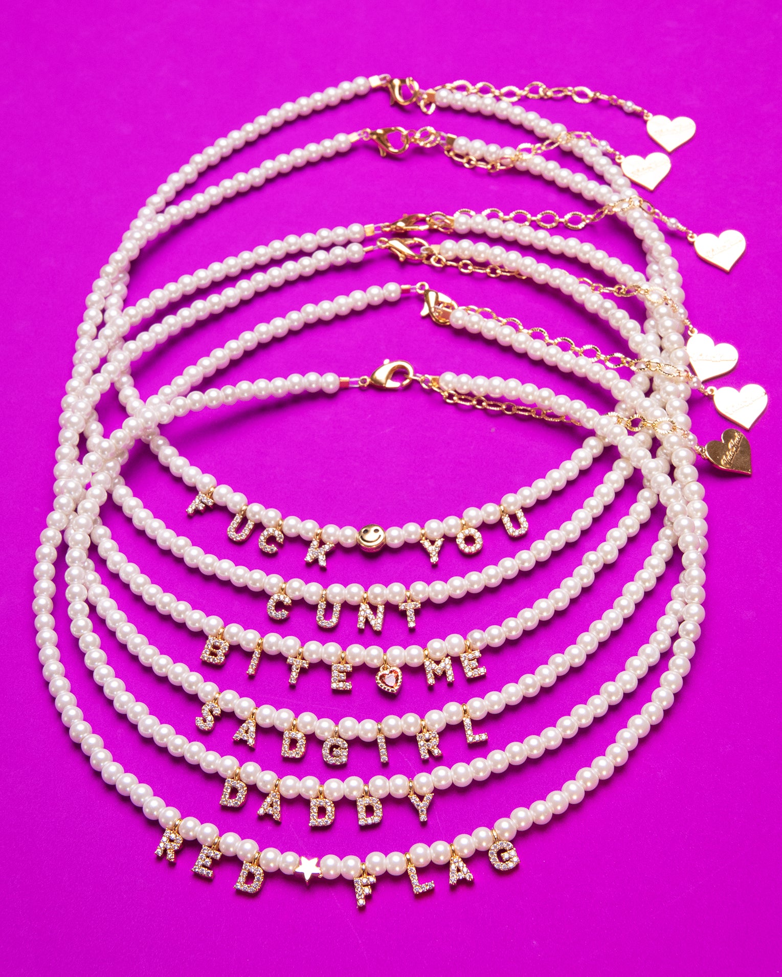 Pearl Custom Word Choker