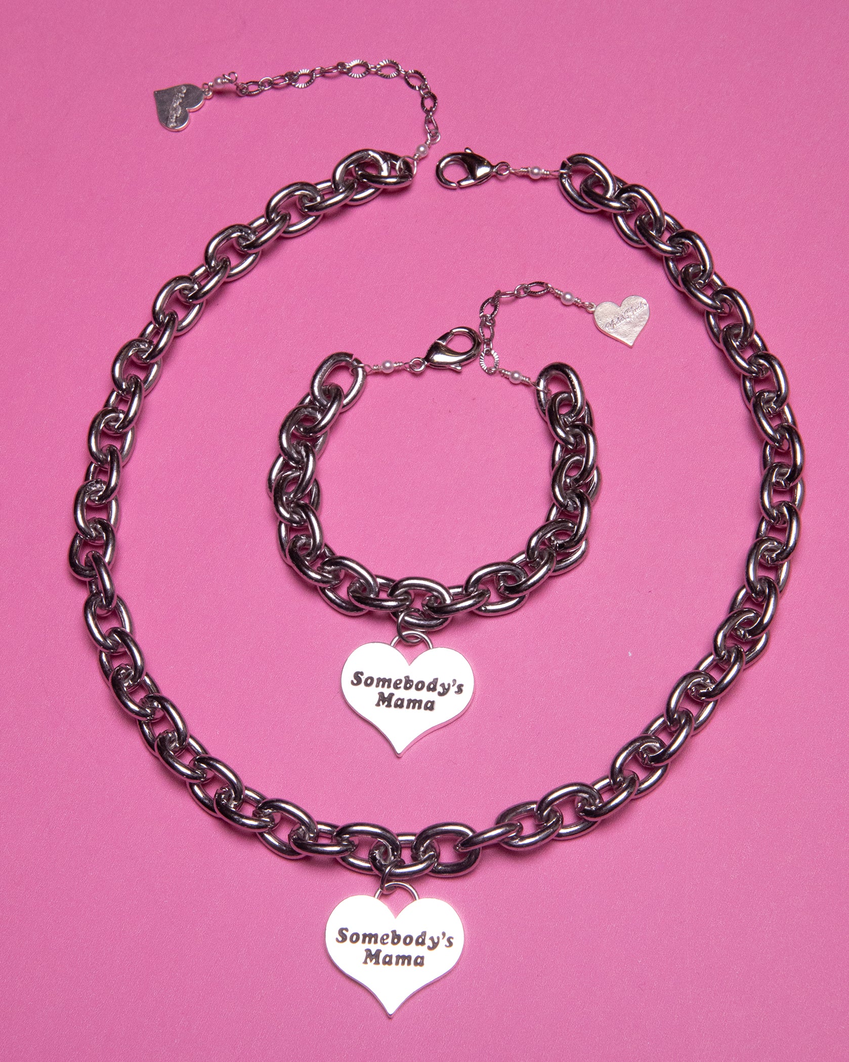 Somebody's Mama Heart Tag Necklace