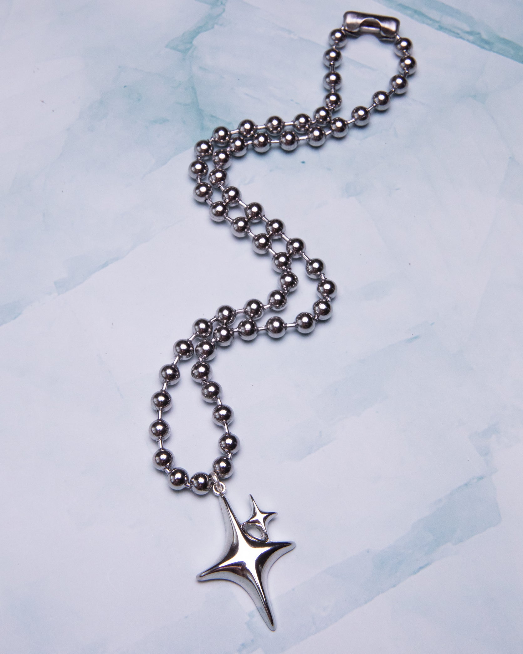 Emoji Sparkle Ball Chain Necklace