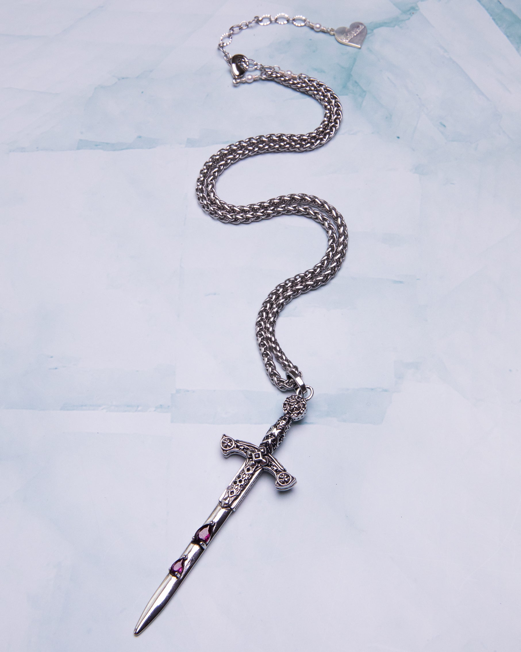 Droplet Cross Necklace