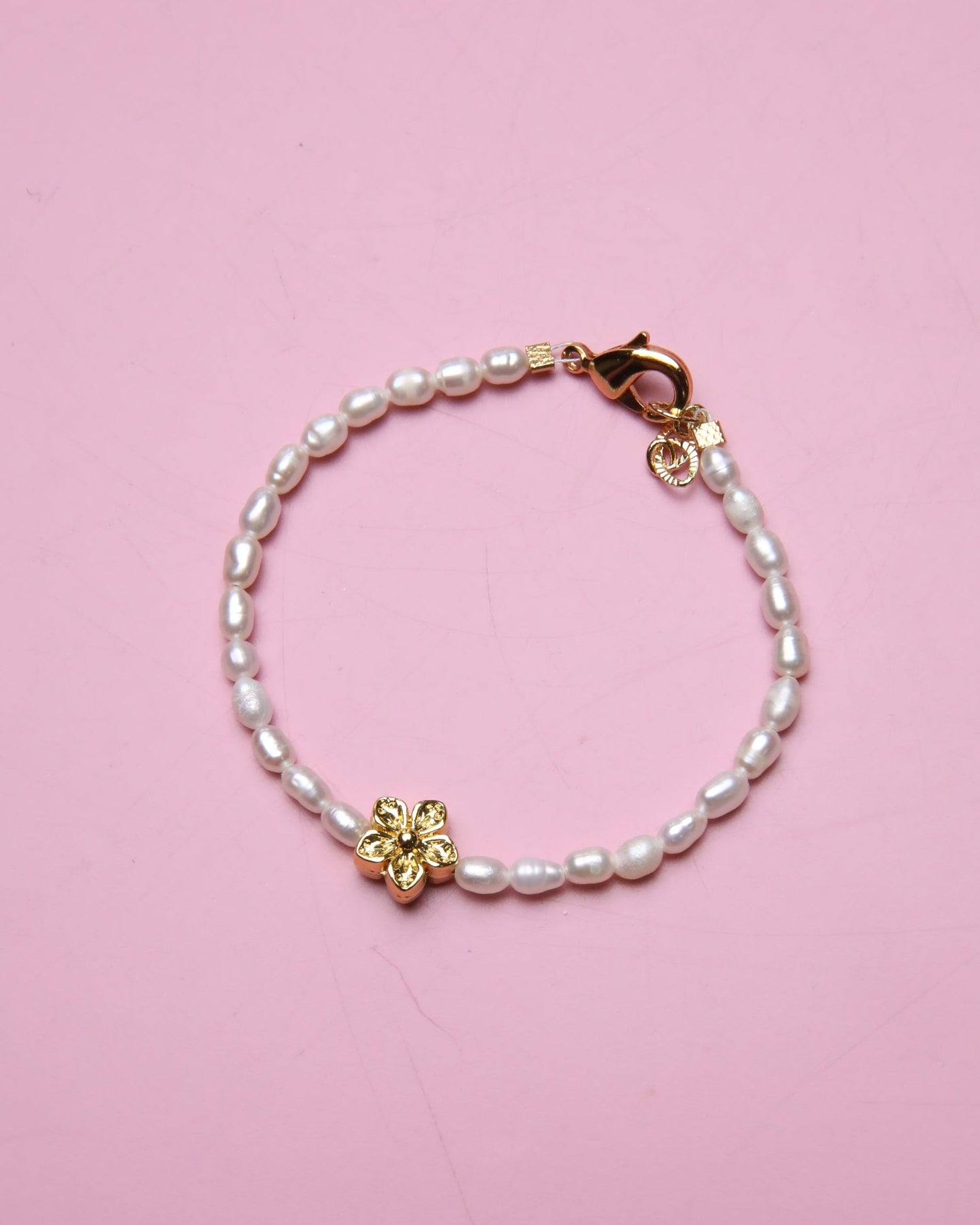 Pearl Hibiscus Baby Anklet