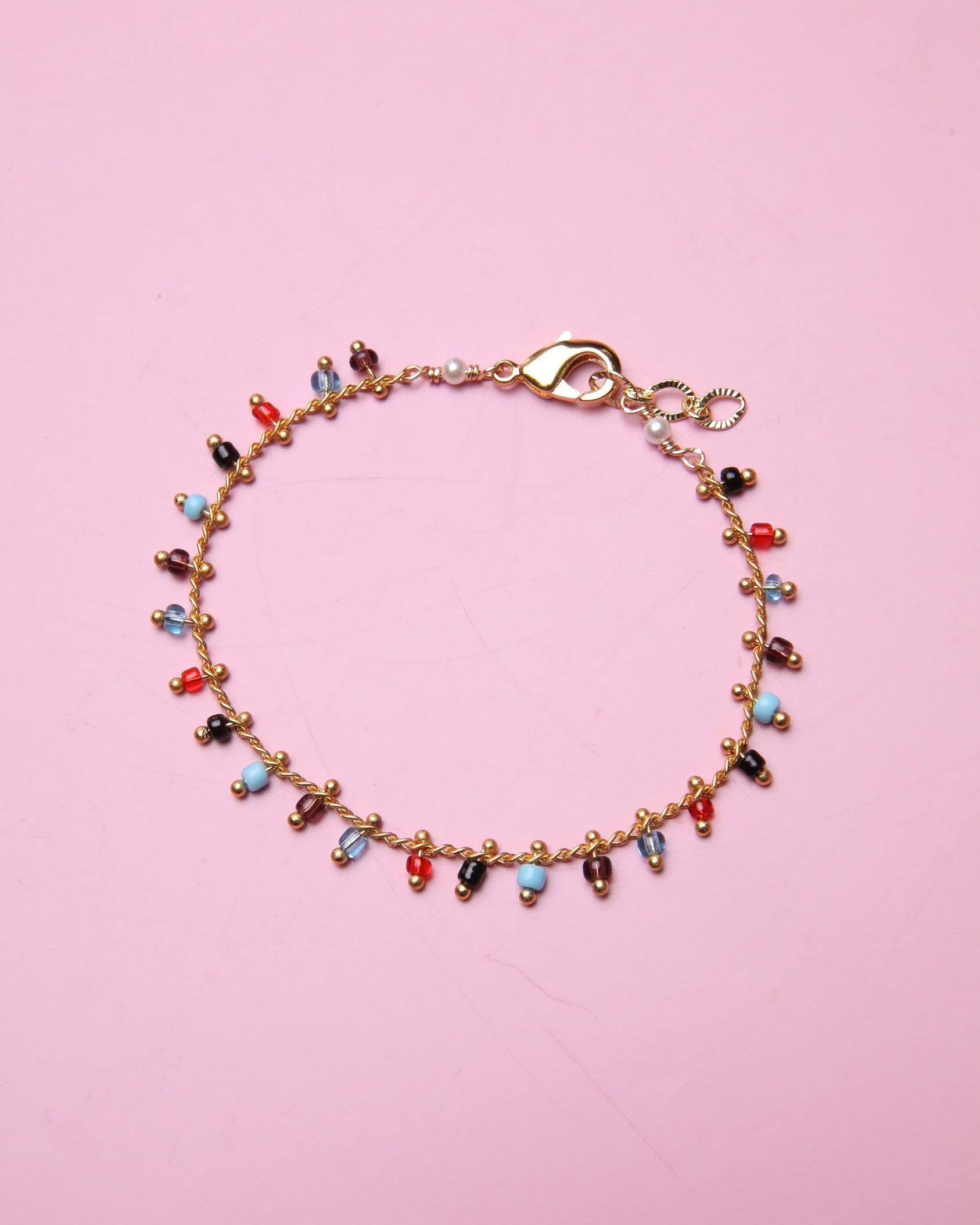 Rainbow Cluster Baby Anklet