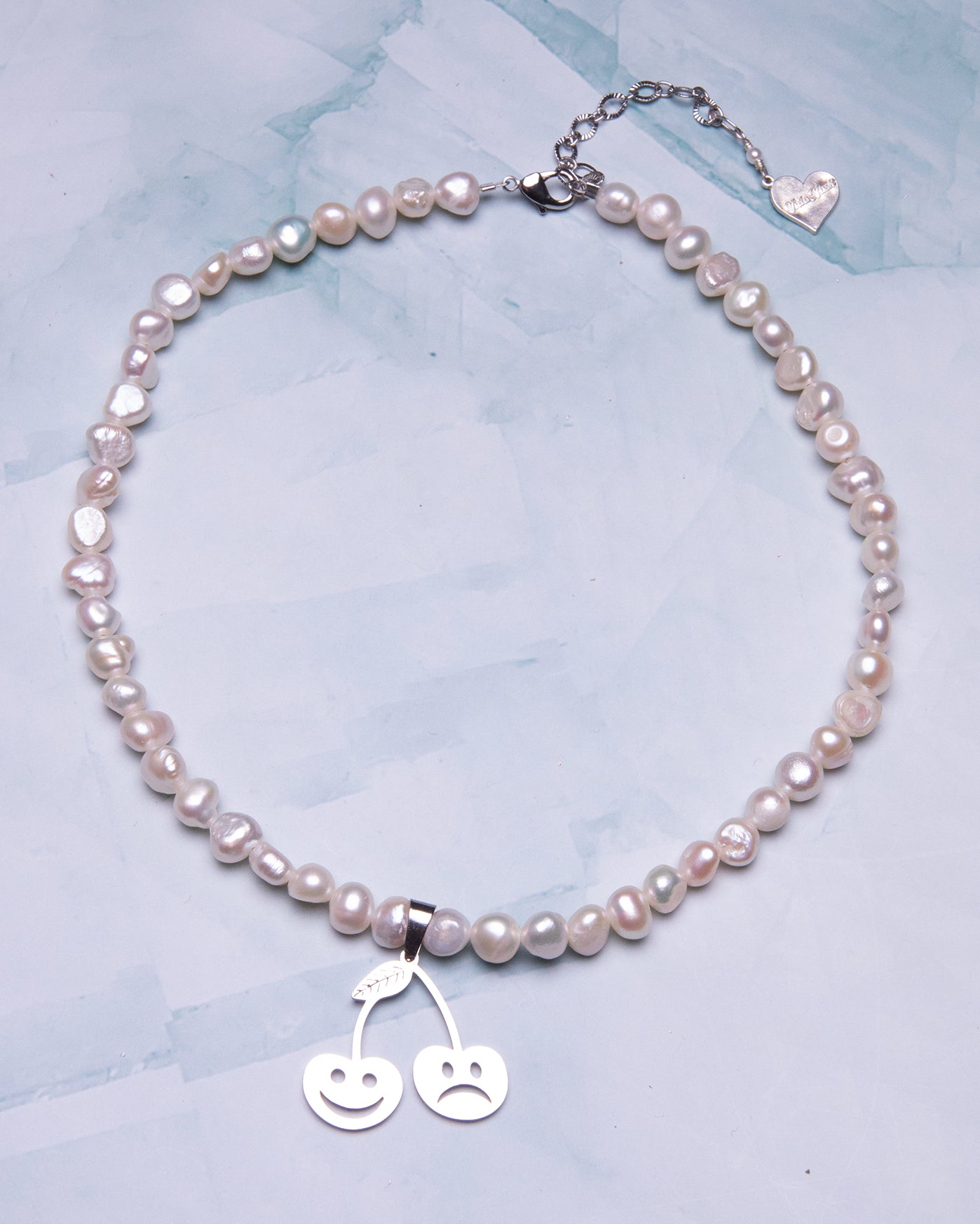 Laugh Now Cry Later Cherry Pearl Necklace